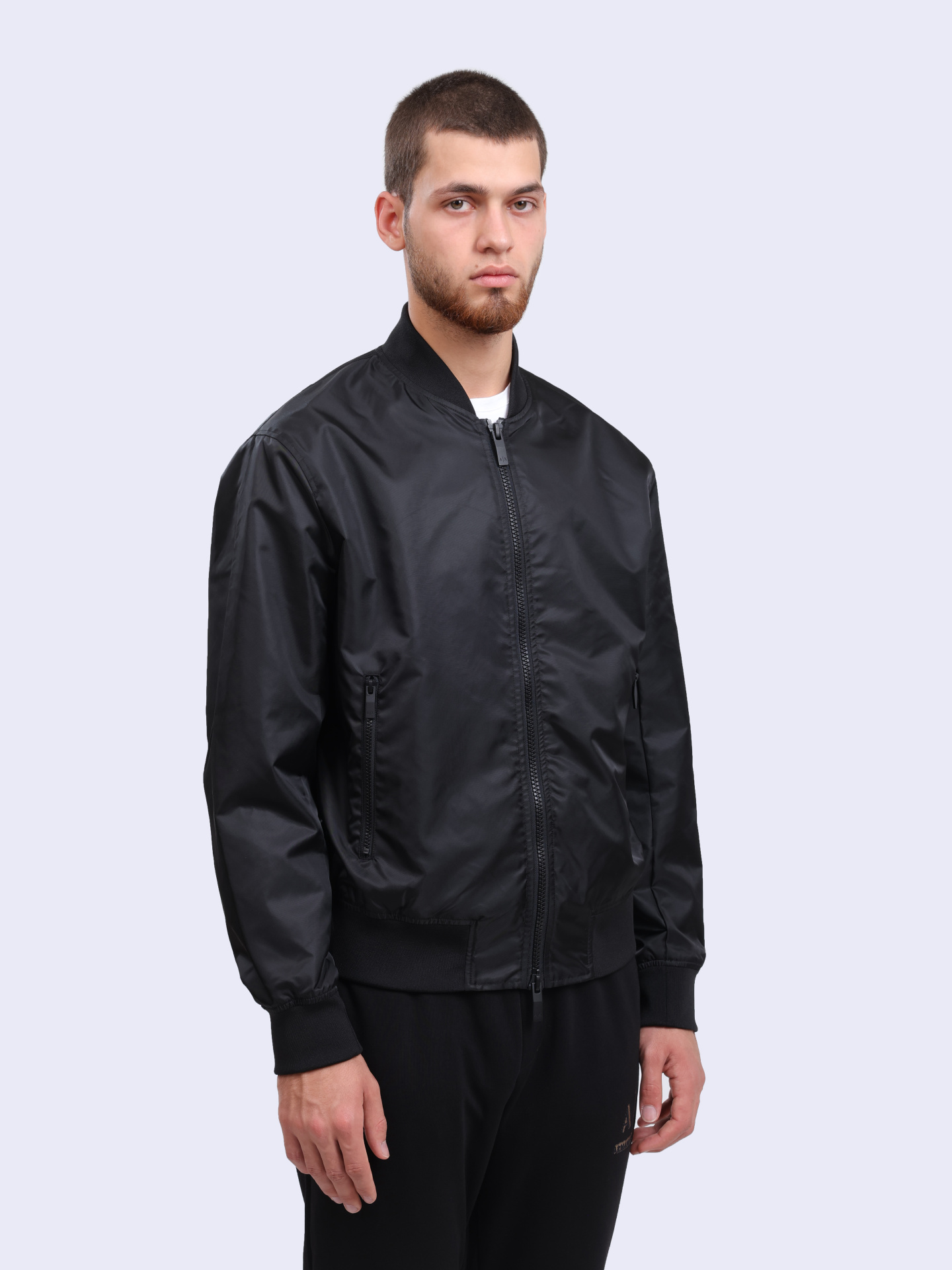 Бомбер XM000195 AF12011 UC001 черная мужская — купить в интернет-магазине Verdistore