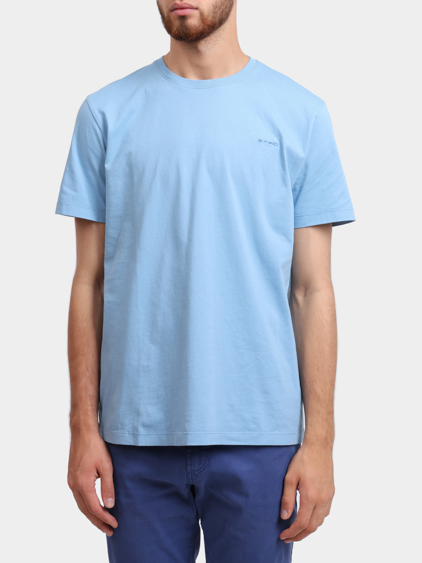 Футболка MRMA0002 AK699 B3911 голубая мужская хлопковая — купить в интернет-магазине Verdistore