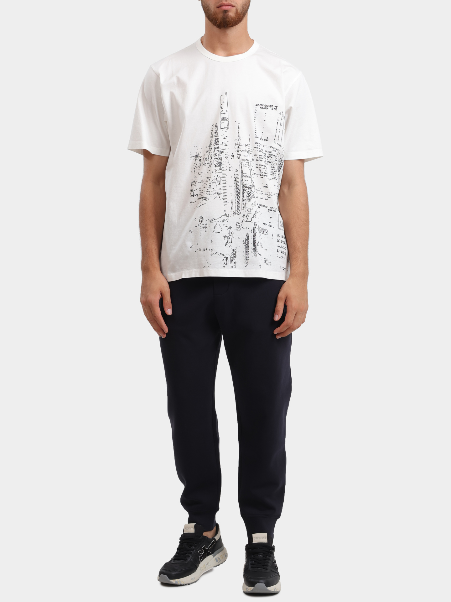 Футболка C.P. Company 18CLTS044A006370W 103 белая мужская из хлопка — купить в интернет-магазине Verdistore