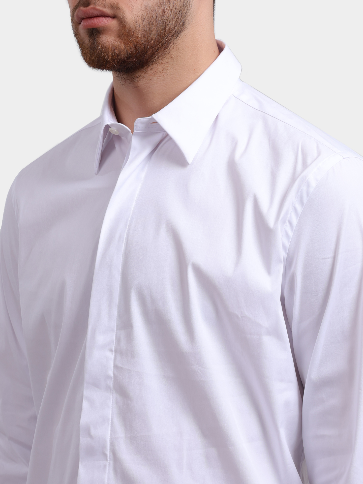 Рубашка Lardini CNASHER CNC1906 белая мужская — купить в интернет-магазине Verdistore