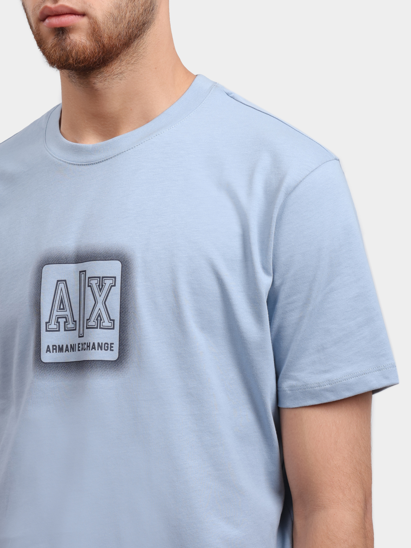 Футболка Armani Exchange XM000545 AF10361 U9287 хлопковая мужская — купить в интернет-магазине Verdistore