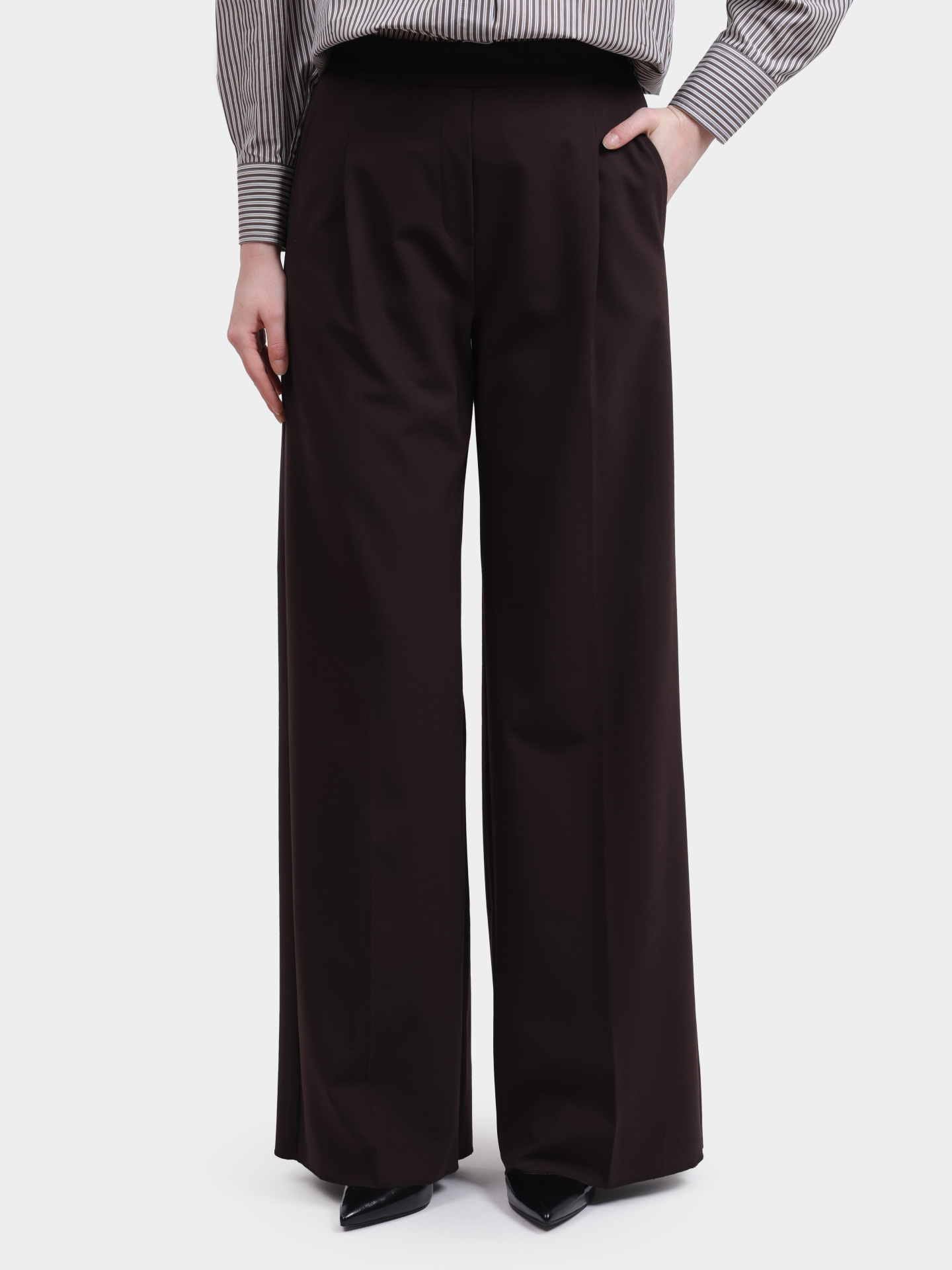 Брюки MARELLA DIORAMA 004 коричневые женские — купить в интернет-магазине Verdistore