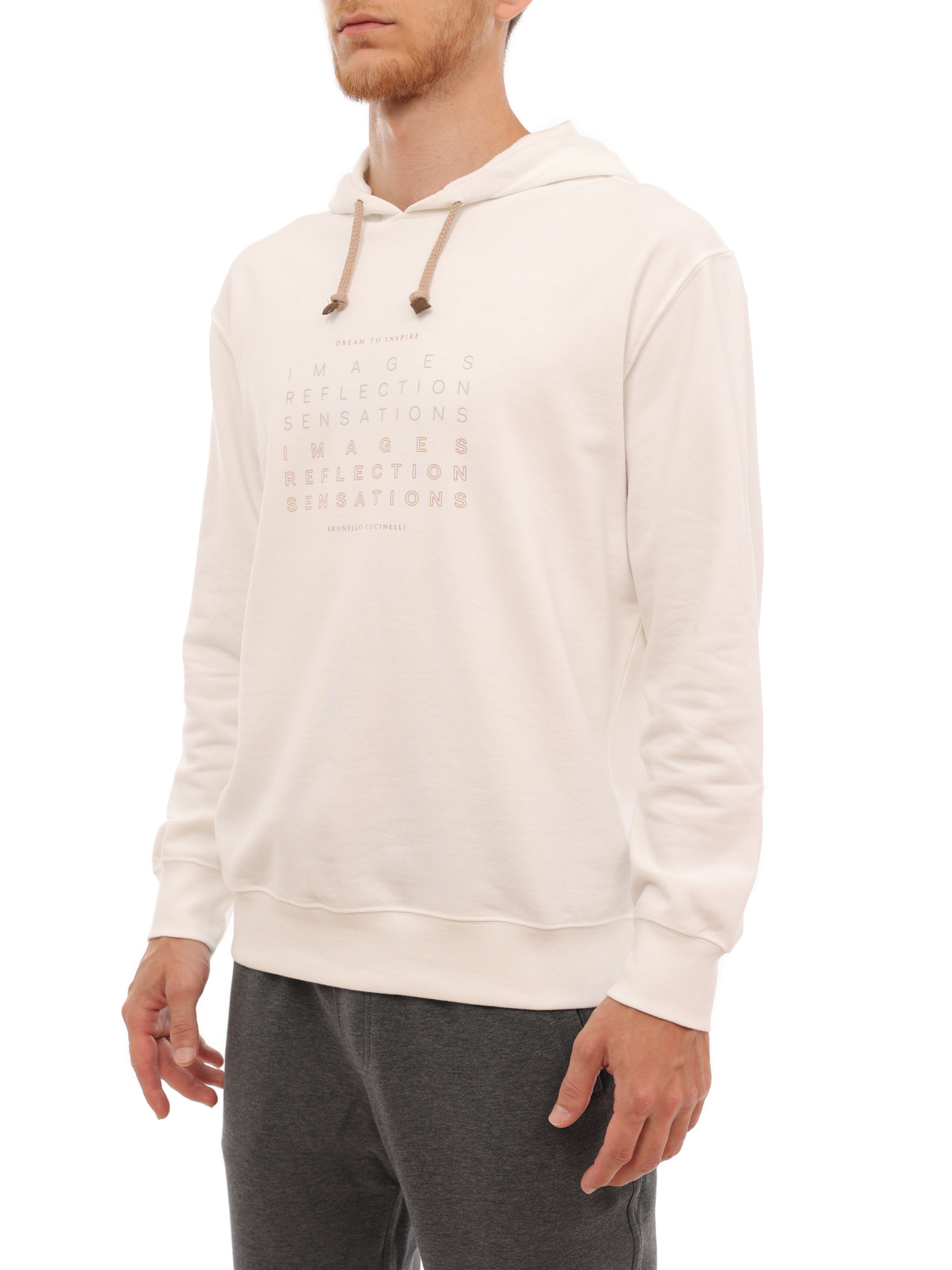 Худи Brunello Cucinelli MTU143409 CDQ37 хлопковое мужское — купить в интернет-магазине Verdistore