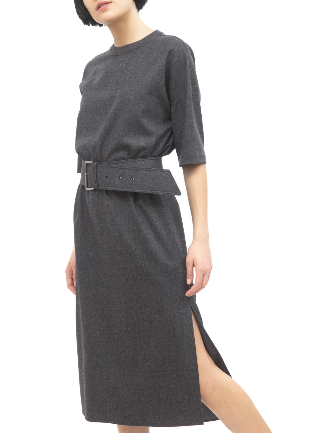 Платье Brunello Cucinelli MA150A4663 C059 шерстяное женское с поясом — купить в интернет-магазине Verdistore