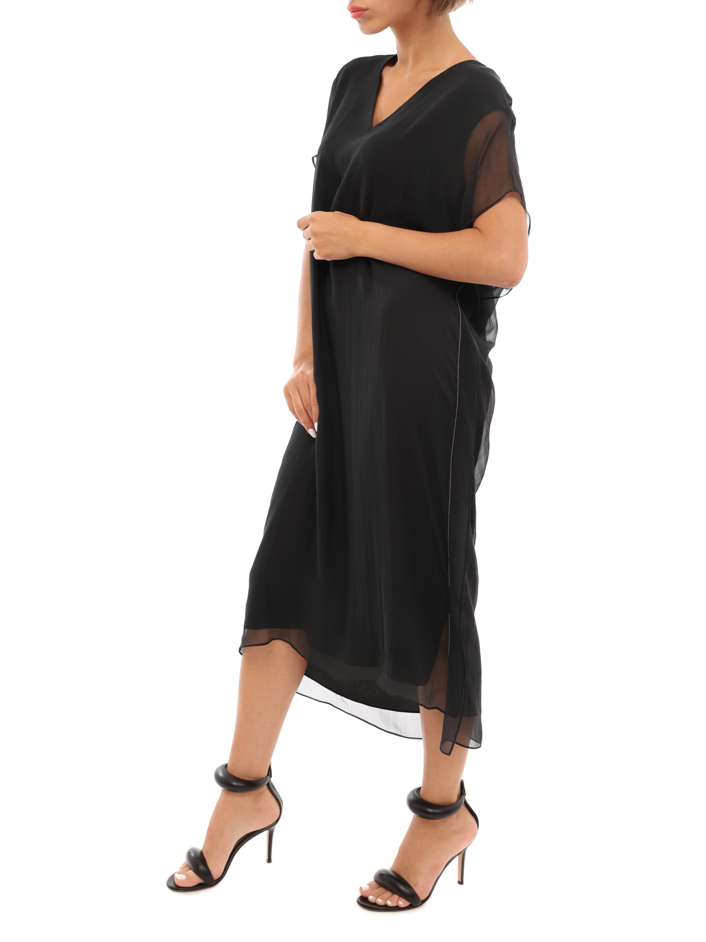 Платье Brunello Cucinelli MA928AF571 C2355 черное женское — купить в интернет-магазине Verdistore