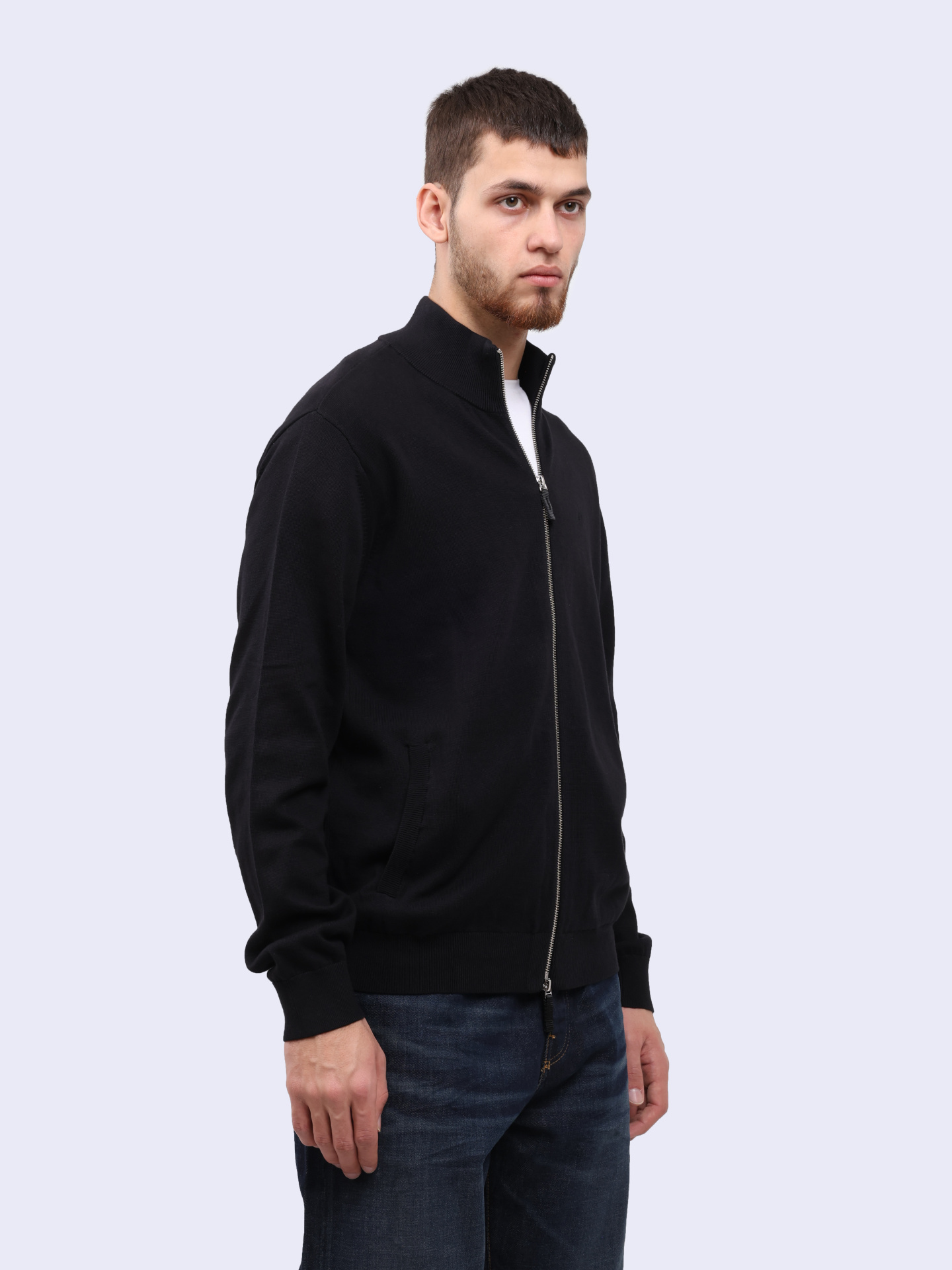 Кардиган Armani Exchange 8NZE4D ZM8CZ 1200 черный мужской на молнии — купить в интернет-магазине Verdistore