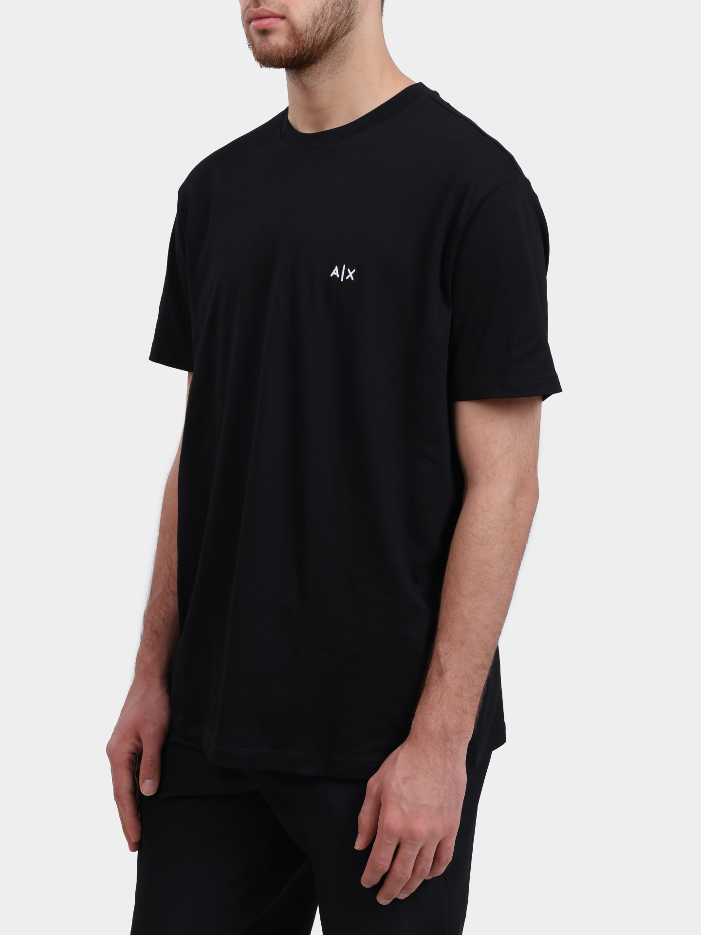 Футболка XM001568 AF10358 черная мужская с логотипом — купить в интернет-магазине Verdistore