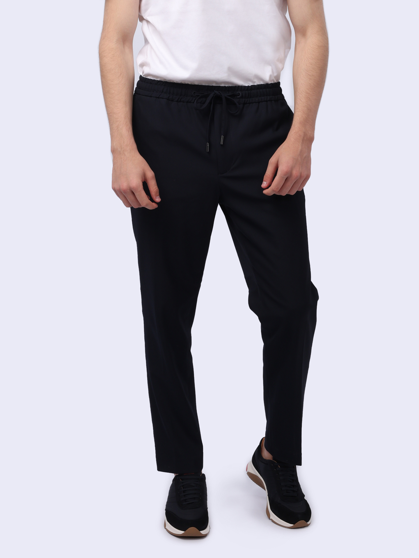 Брюки Calvin Klein K10K112655 темно-синие мужские — купить в интернет-магазине Verdistore