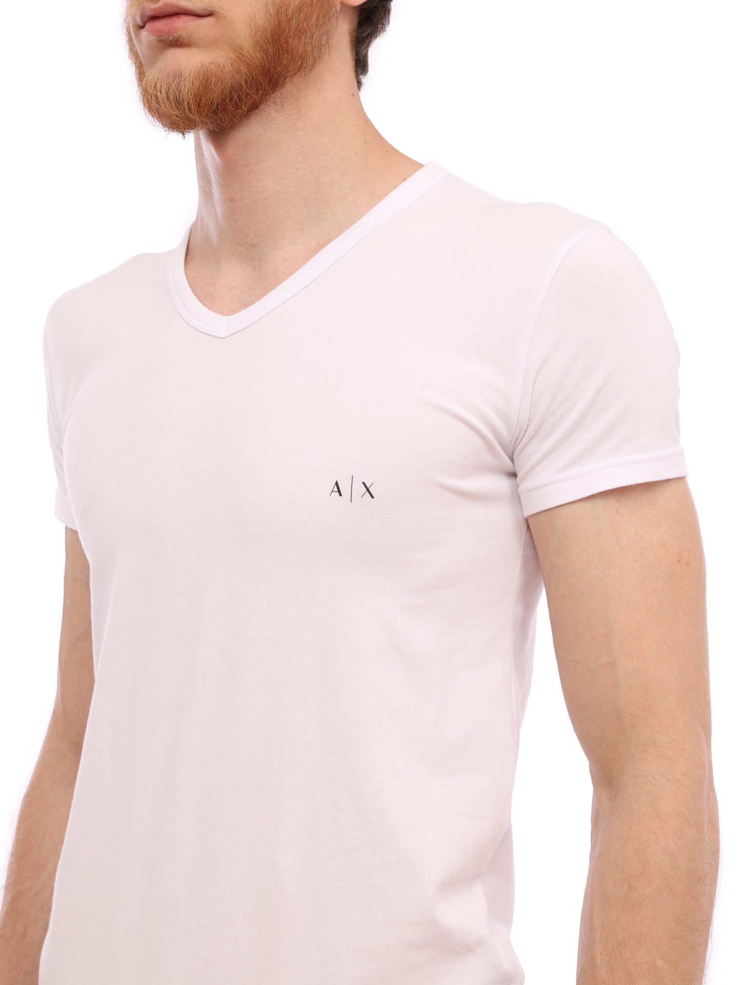 Комплект футболок Armani Exchange 956004 CC282 42520 хлопковый мужской с v-вырезом — купить в интернет-магазине Verdistore