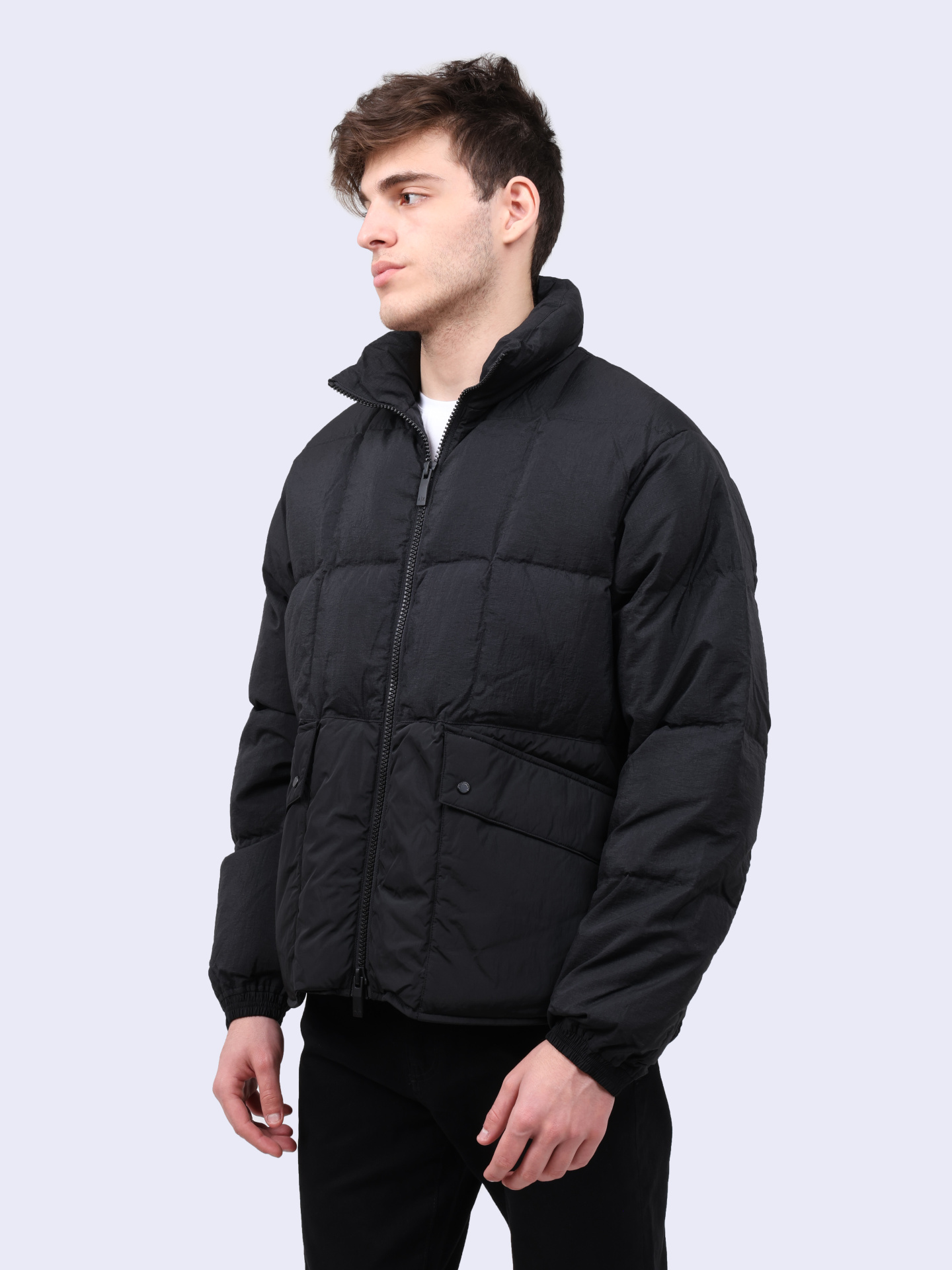 Пуховик Armani Exchange 6DZBL5 ZN5GZ 1200 черный мужской — купить в интернет-магазине Verdistore