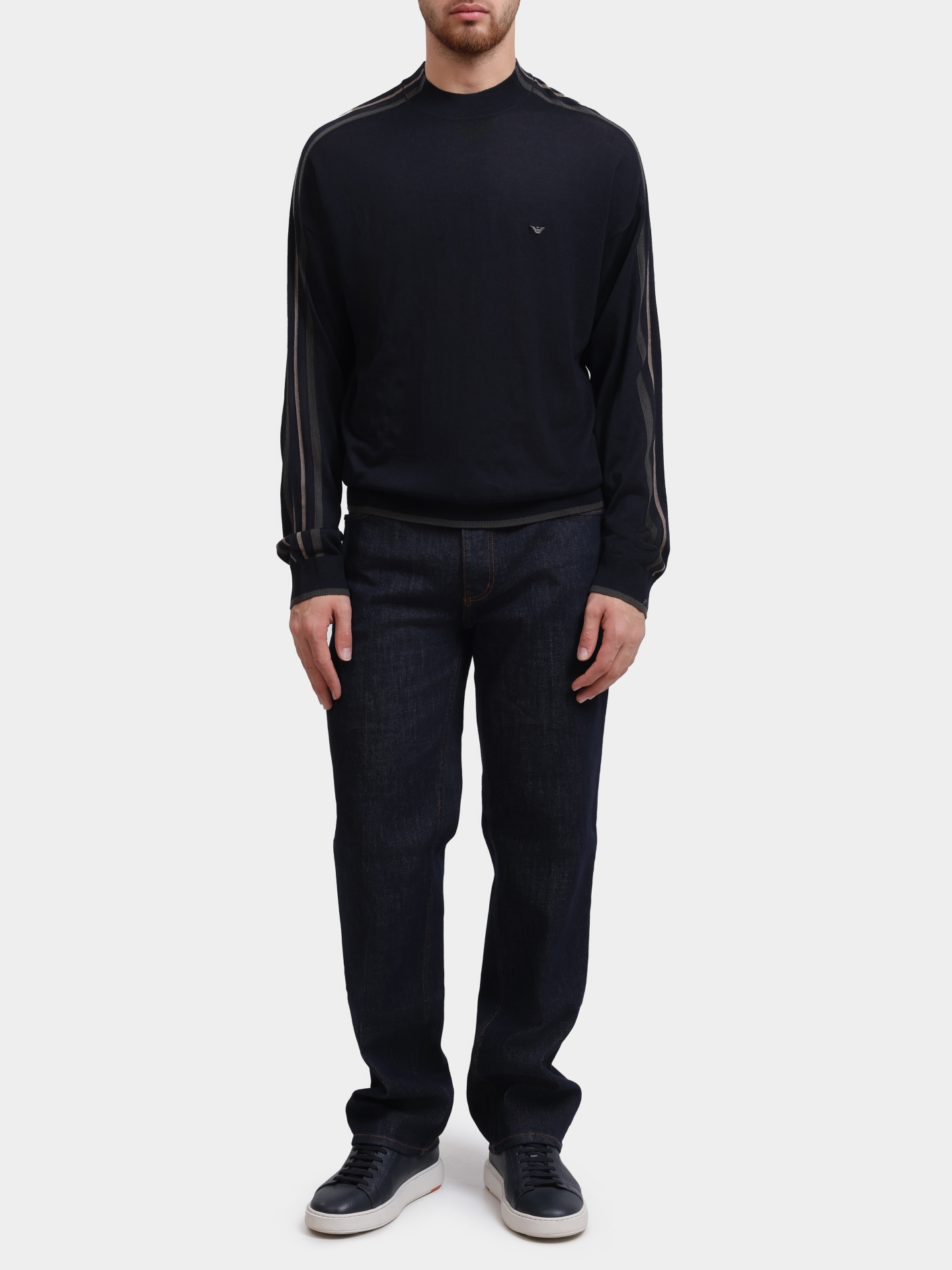 Джемпер Emporio Armani EM002423 AF14199 FB070 шерстяной мужской — купить в интернет-магазине Verdistore