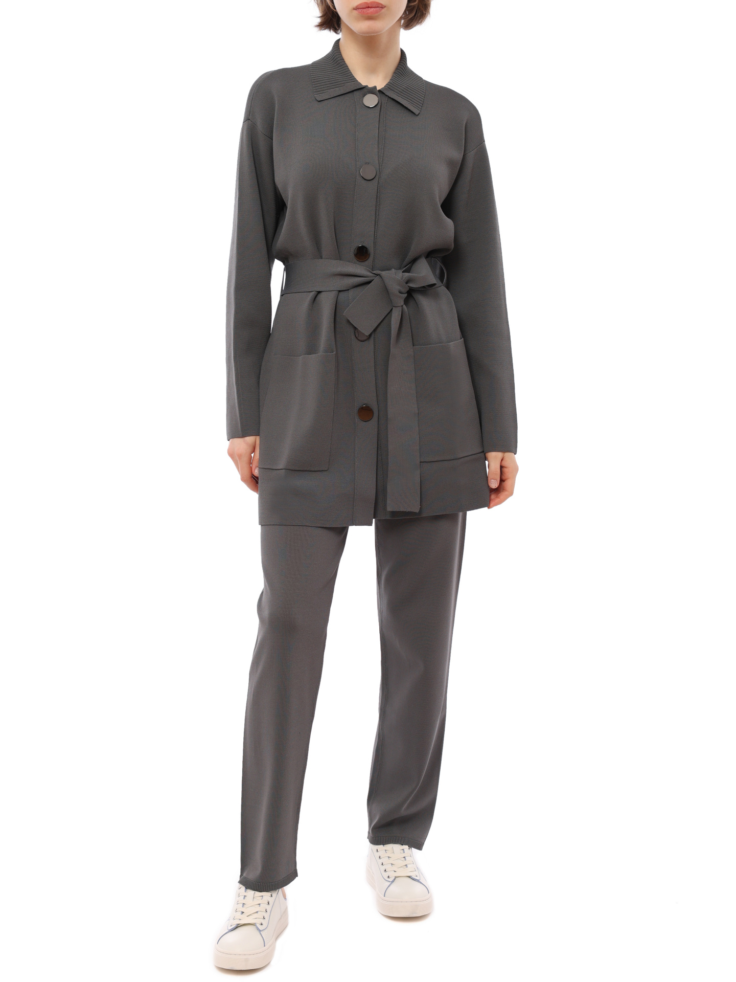 картинка Брюки Armani Exchange 3RYP1F YMH6Z 1894 серые женские из трикотажа от магазина Verdistore