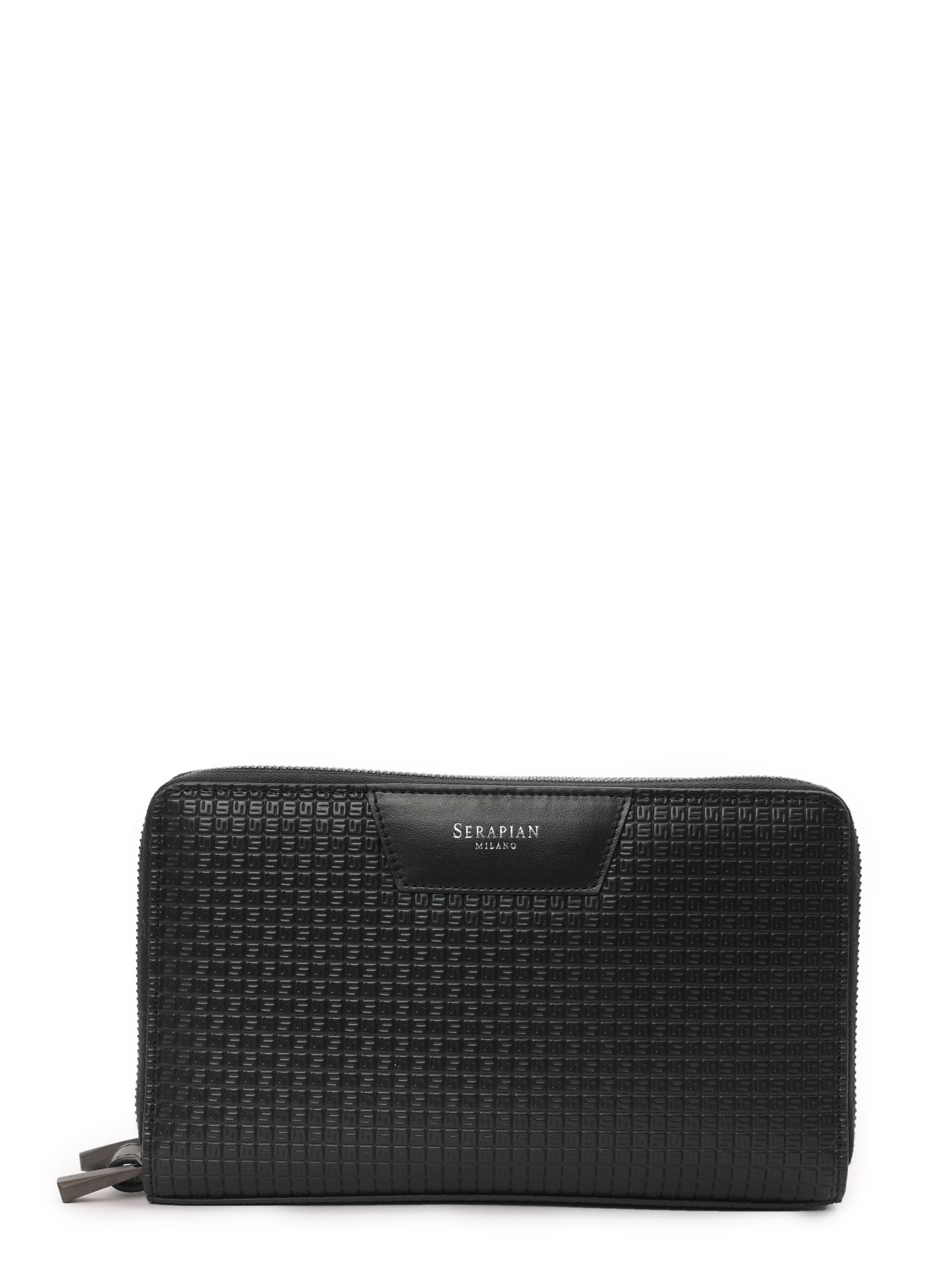 Портмоне черное кожаное с карманами — купить в интернет-магазине Verdistore