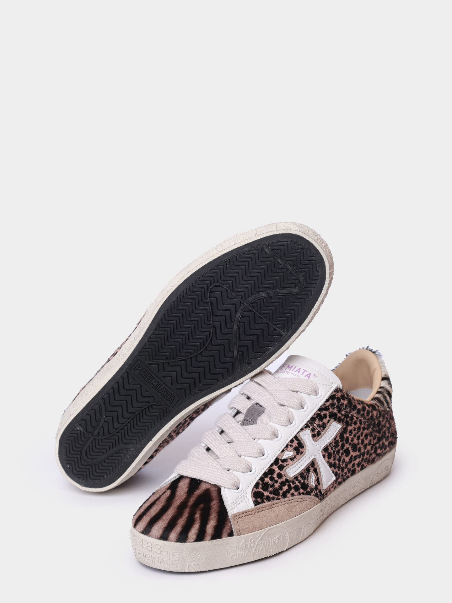 Кеды Premiata STEVEND VAR 6935 комбинированные женские с принтом — купить в интернет-магазине Verdistore