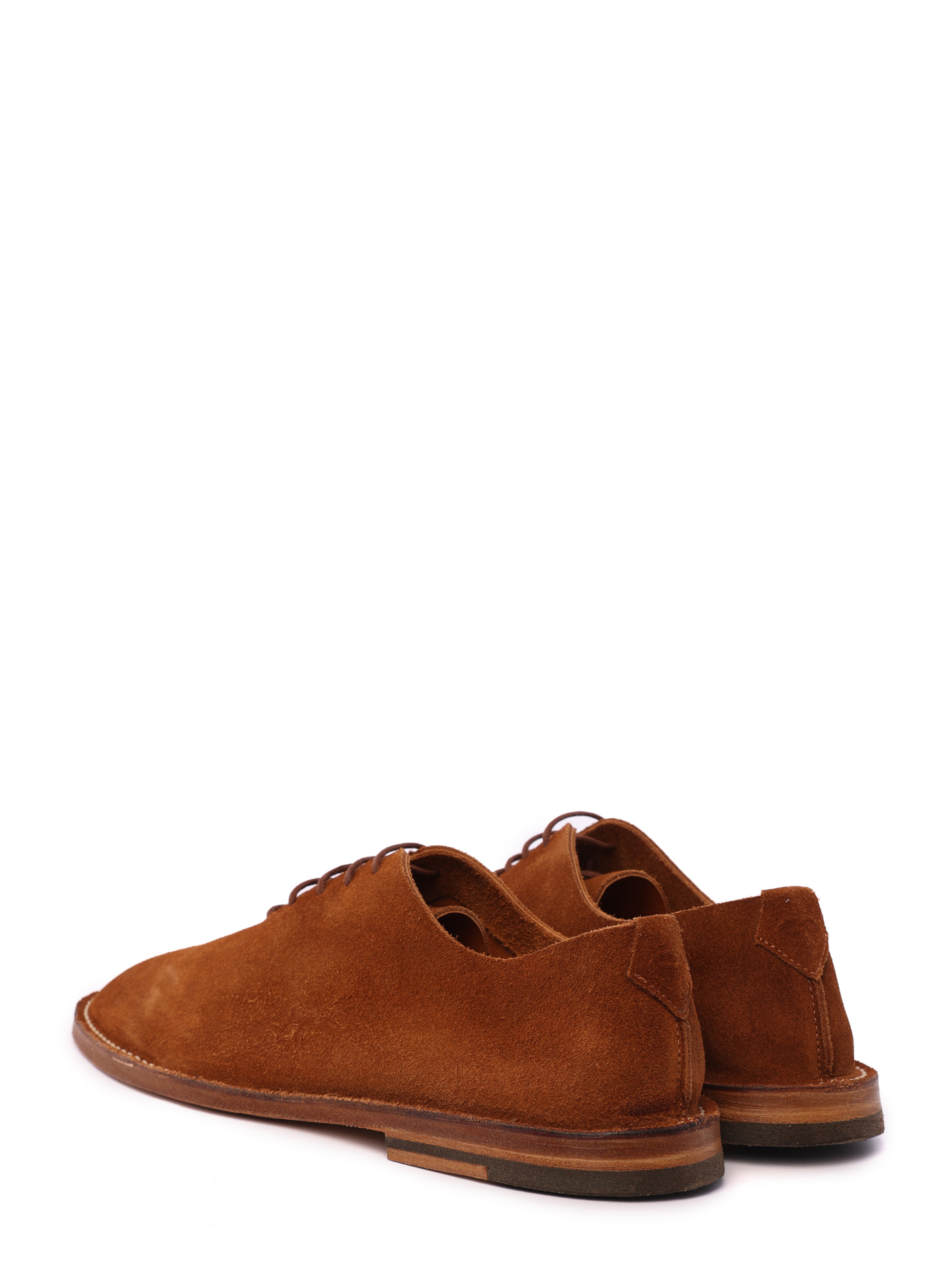 Туфли коричневые замшевые невысокие — купить в интернет-магазине Verdistore