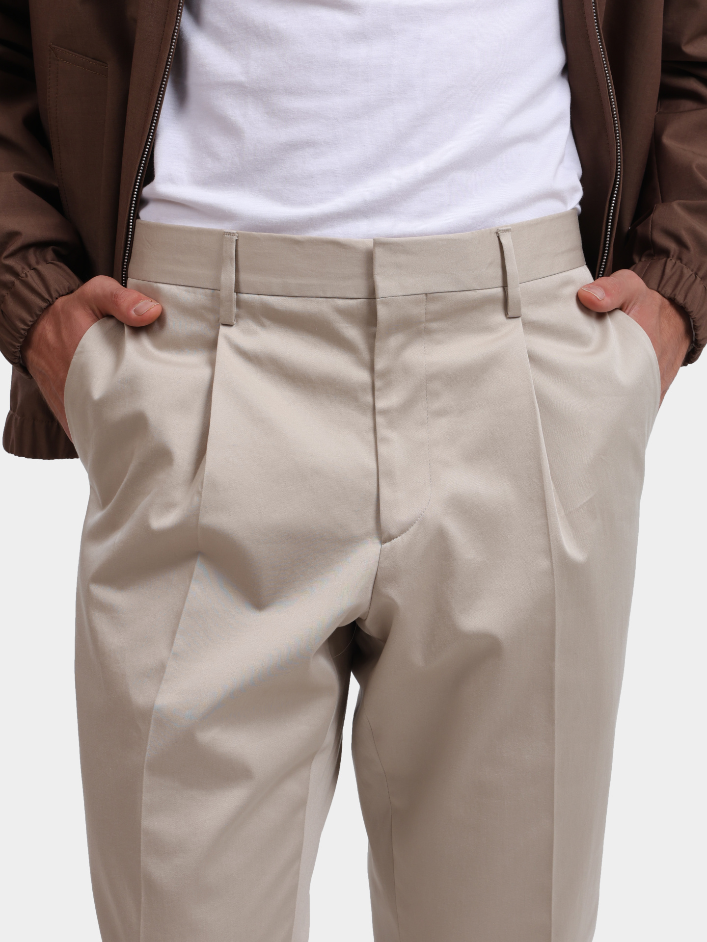 Брюки MURAT IF64402 200 светло-бежевые хлопковые — купить в интернет-магазине Verdistore