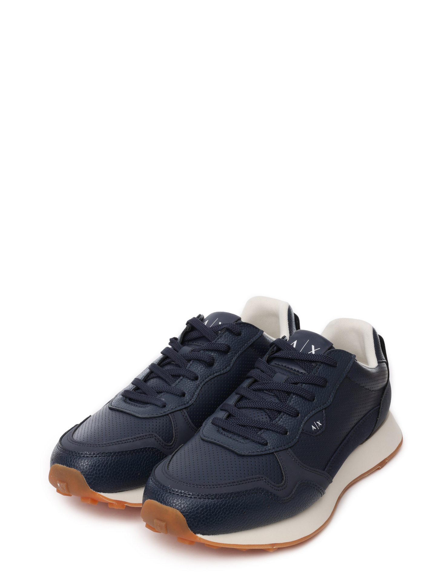 Кроссовки Armani Exchange XUX205 XV809 00285 темно-синие мужские с перфорацией — купить в интернет-магазине Verdistore