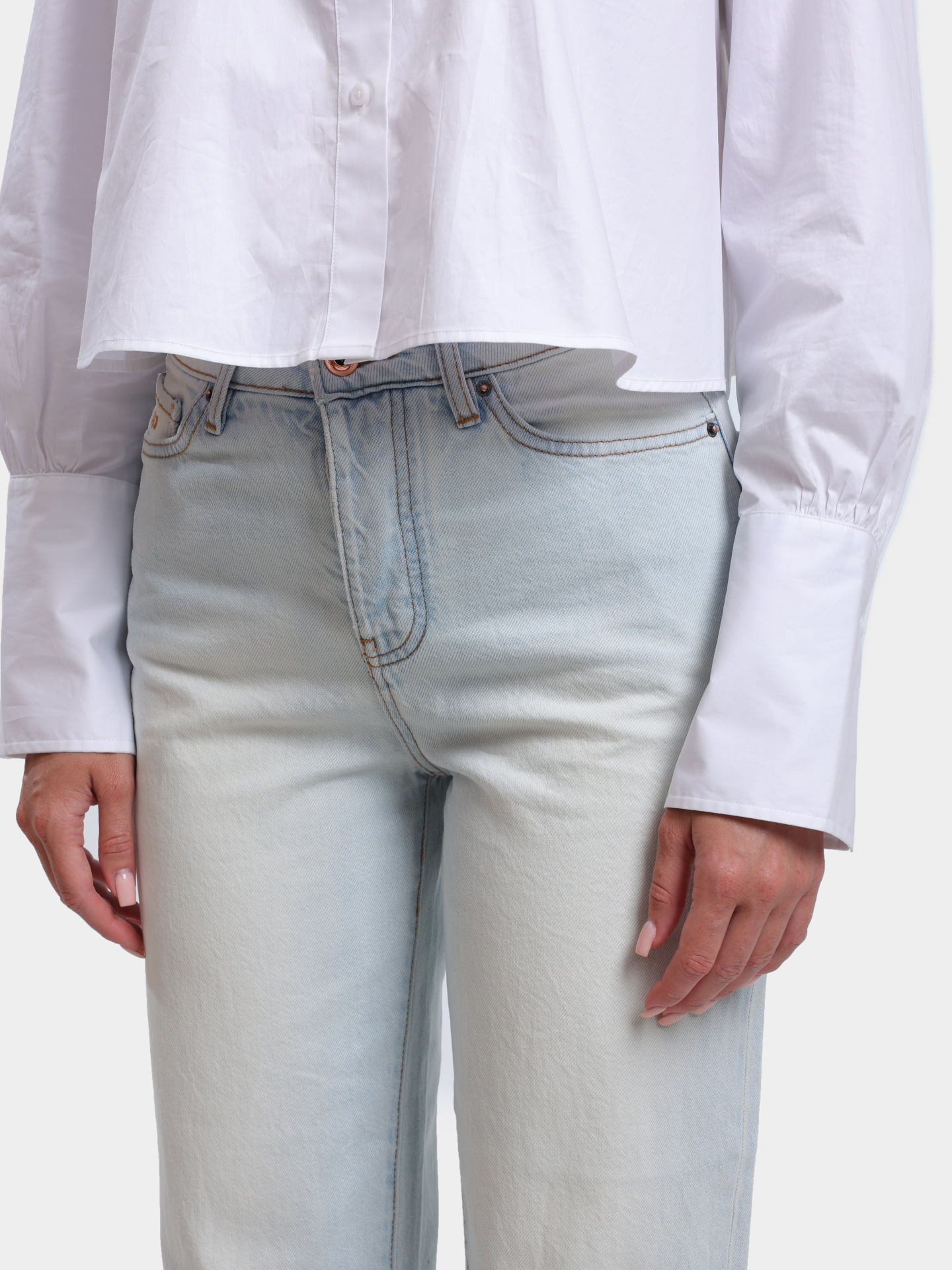 Джинсы Armani Exchange XW000128 AF12855 MB001 голубые женские — купить в интернет-магазине Verdistore