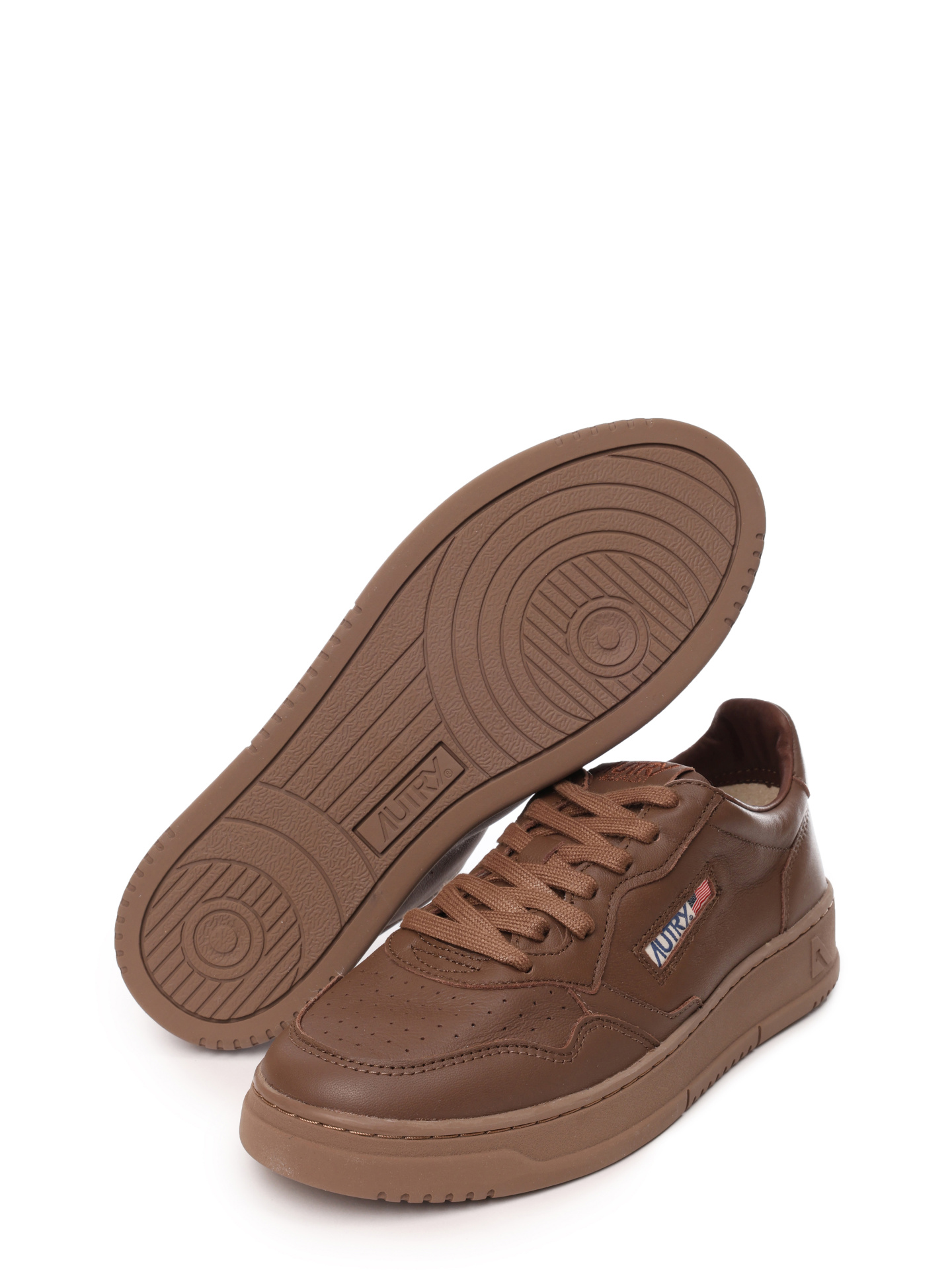 Кеды Autry AULM-SG21 коричневые мужские из кожи — купить в интернет-магазине Verdistore