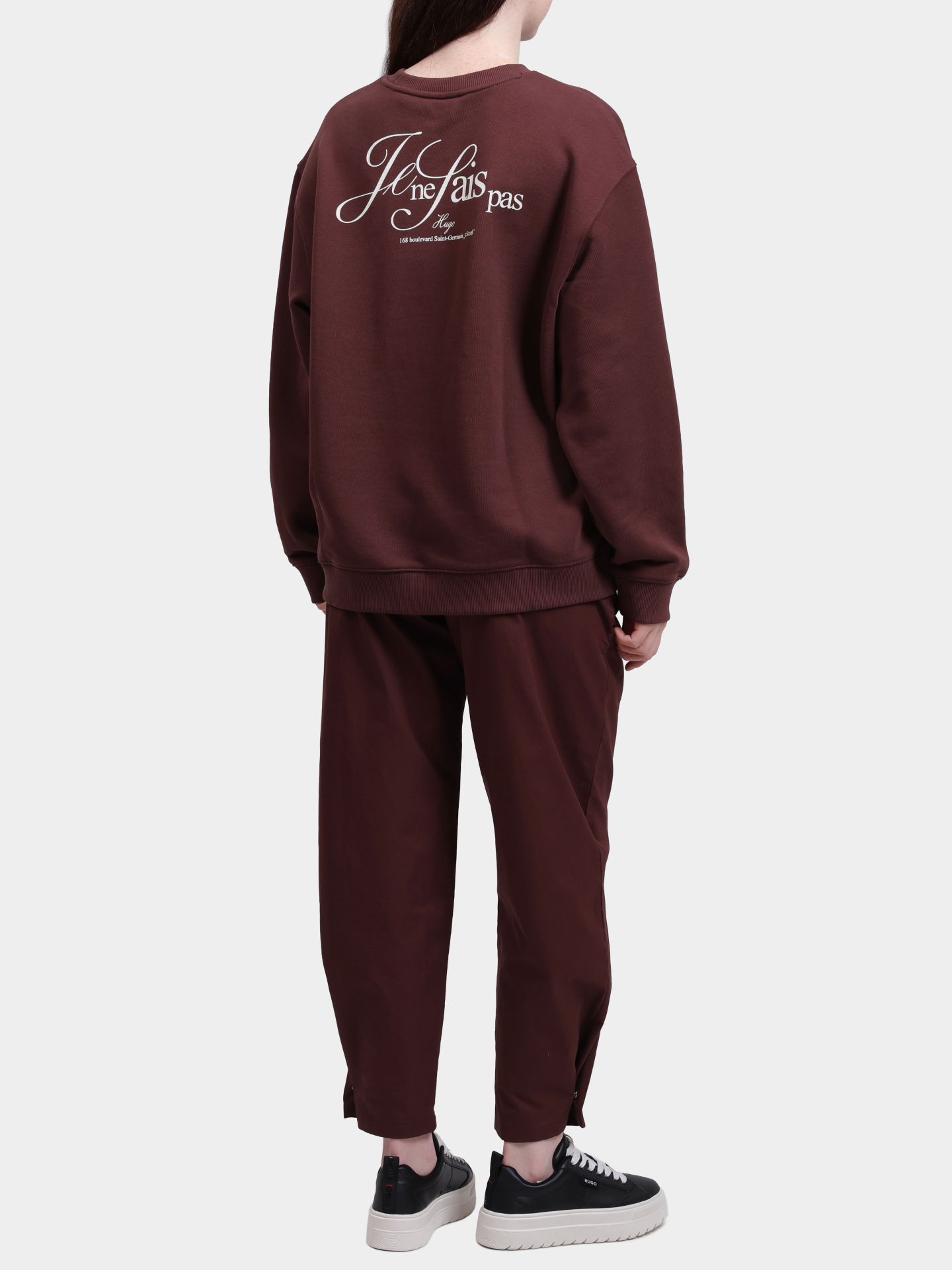 Свитшот Hugo 50545633 201 коричневый женский — купить в интернет-магазине Verdistore