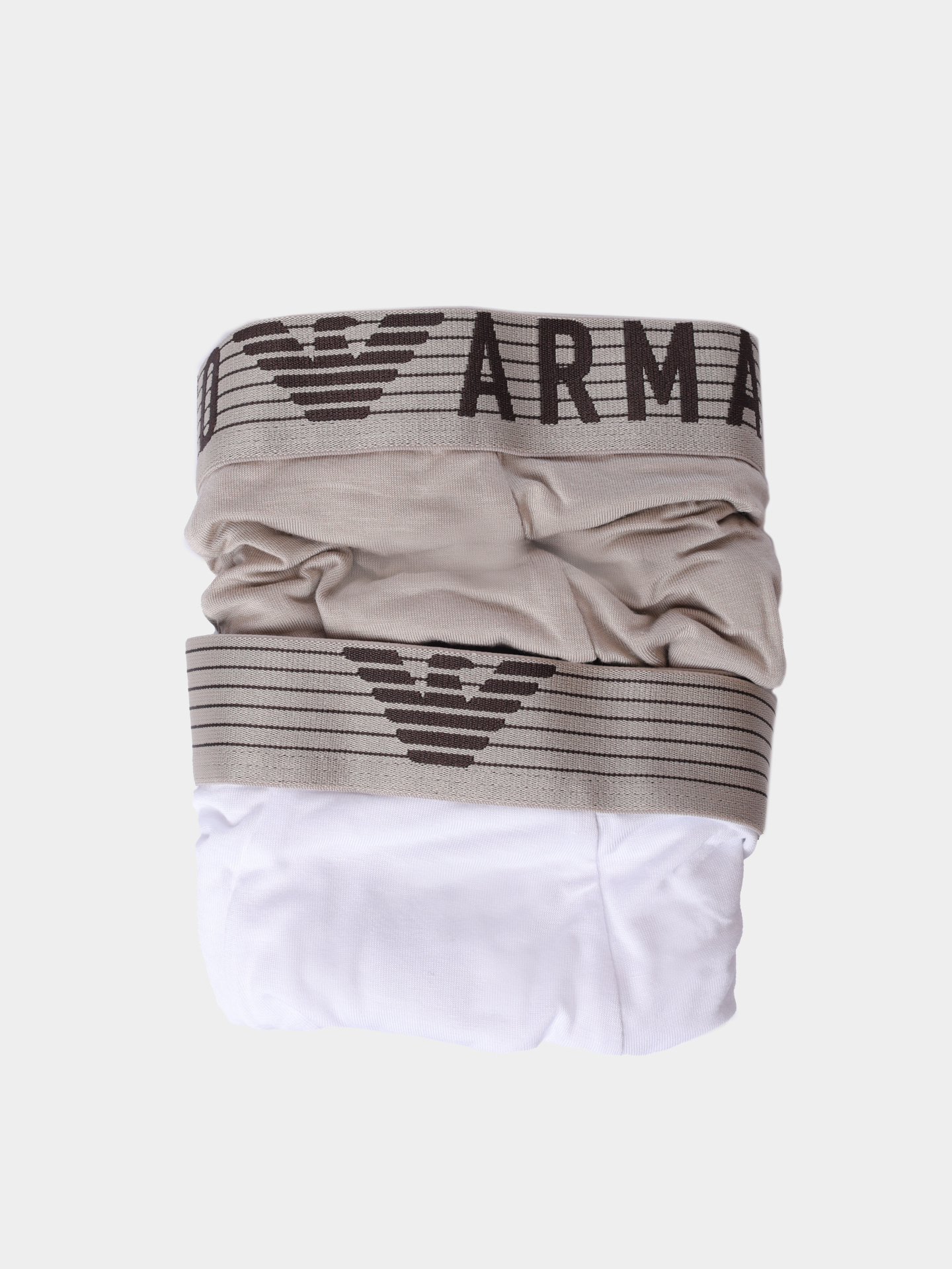 Трусы комплект 2 пары Emporio Armani EM001014 AF18893 M1190 мужской с логотипом на поясе — купить в интернет-магазине Verdistore