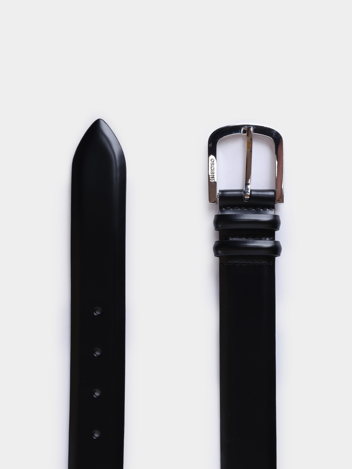 Ремень Orciani U08270 calf nero кожаный мужской — купить в интернет-магазине Verdistore