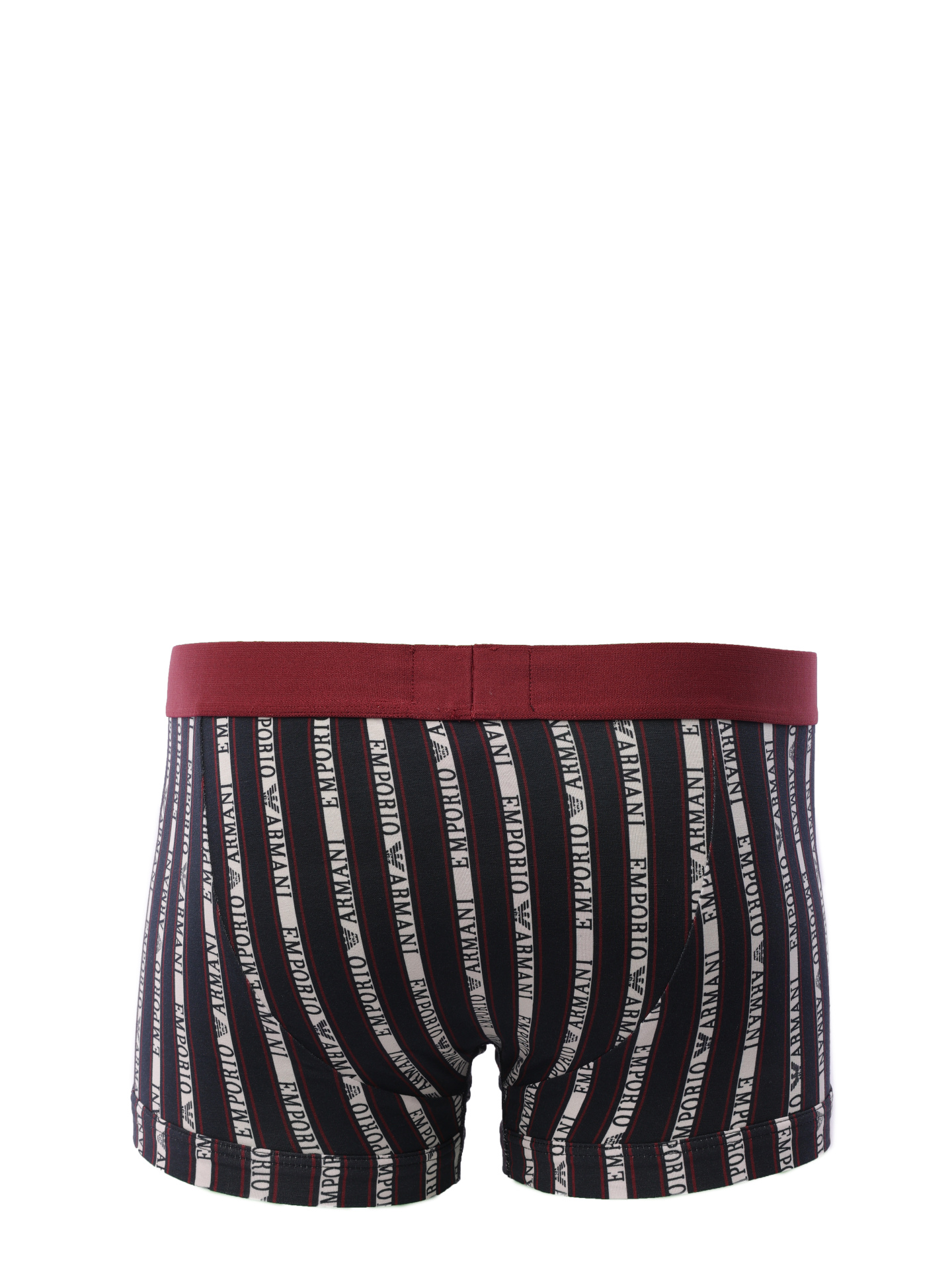 Трусы черные с контрастным полосатым принтом — купить в интернет-магазине Verdistore