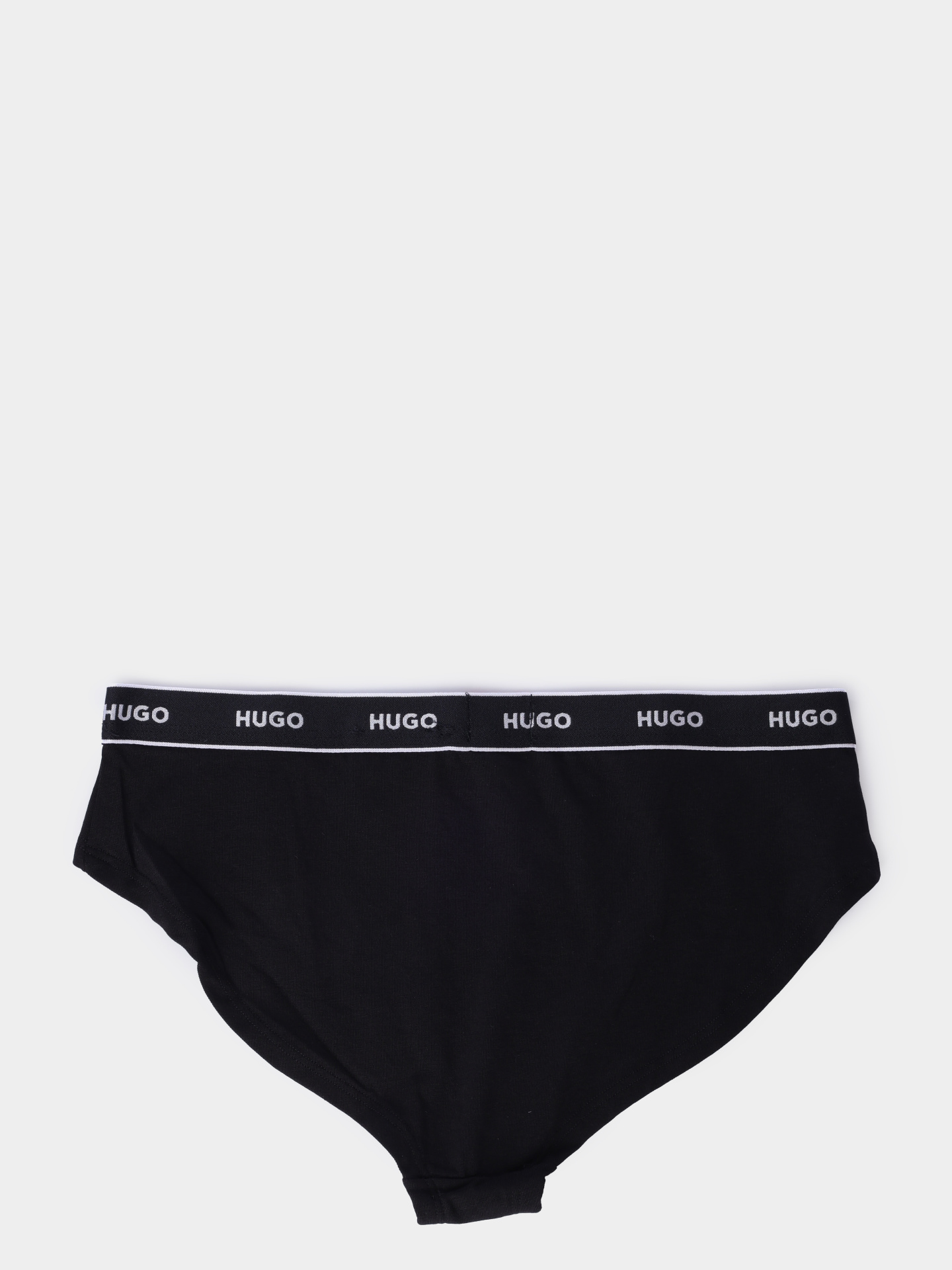 Трусы Hugo BRIEF STRIPE PYP 10240727 01 50510624 001 черные женские с логотипом на поясе — купить в интернет-магазине Verdistore