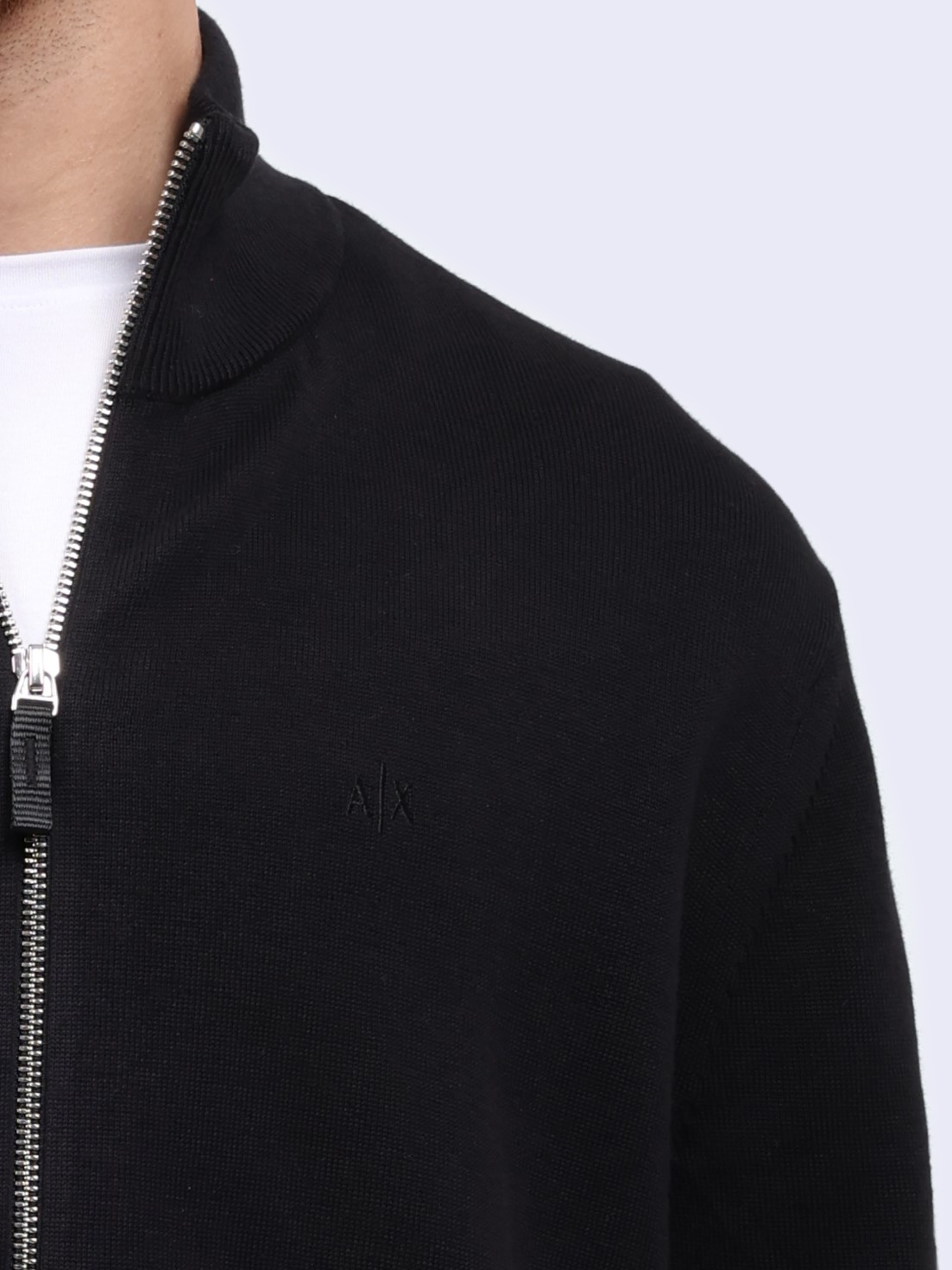 Кардиган Armani Exchange 8NZE4D ZM8CZ 1200 черный мужской на молнии — купить в интернет-магазине Verdistore