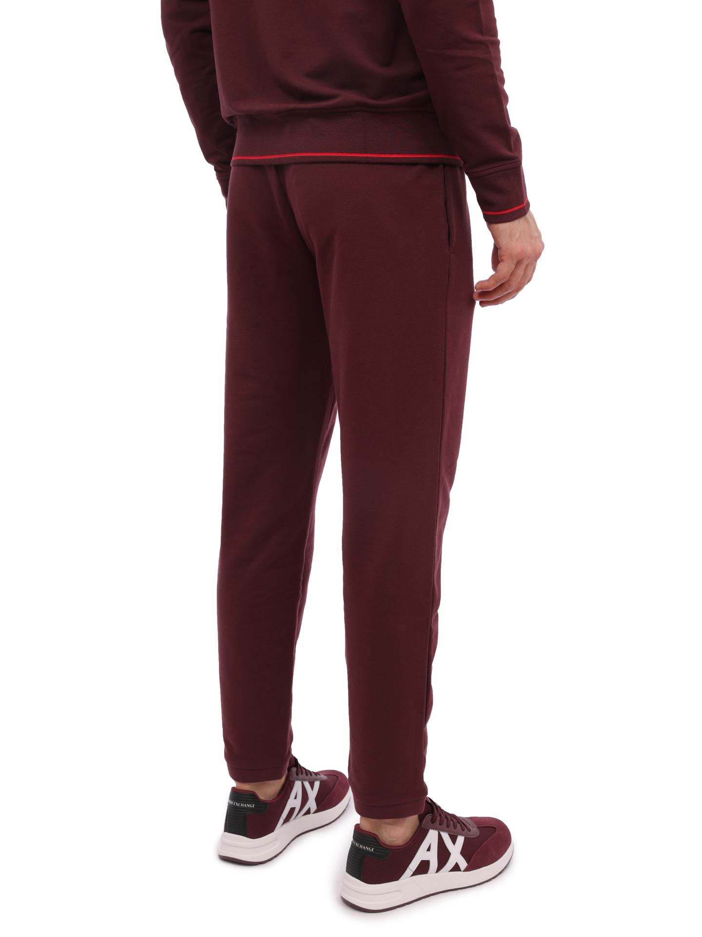Брюки спортивные Armani Exchange 8NZP82 ZJH3Z 14AU бордовые мужские — купить в интернет-магазине Verdistore