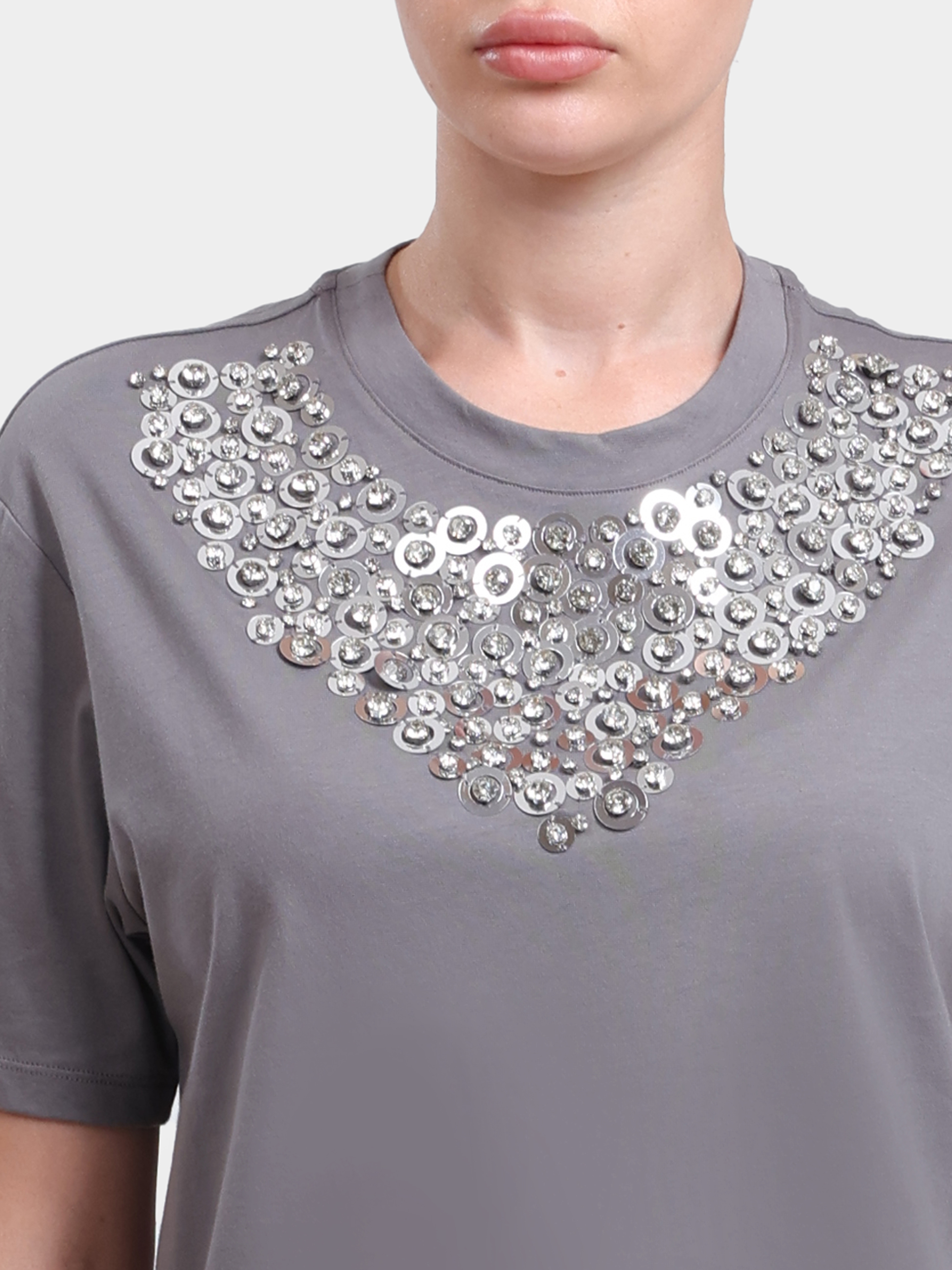 Футболка Liu-Jo WF6324 J0088 L9447 хлопковая женская с вышивкой — купить в интернет-магазине Verdistore