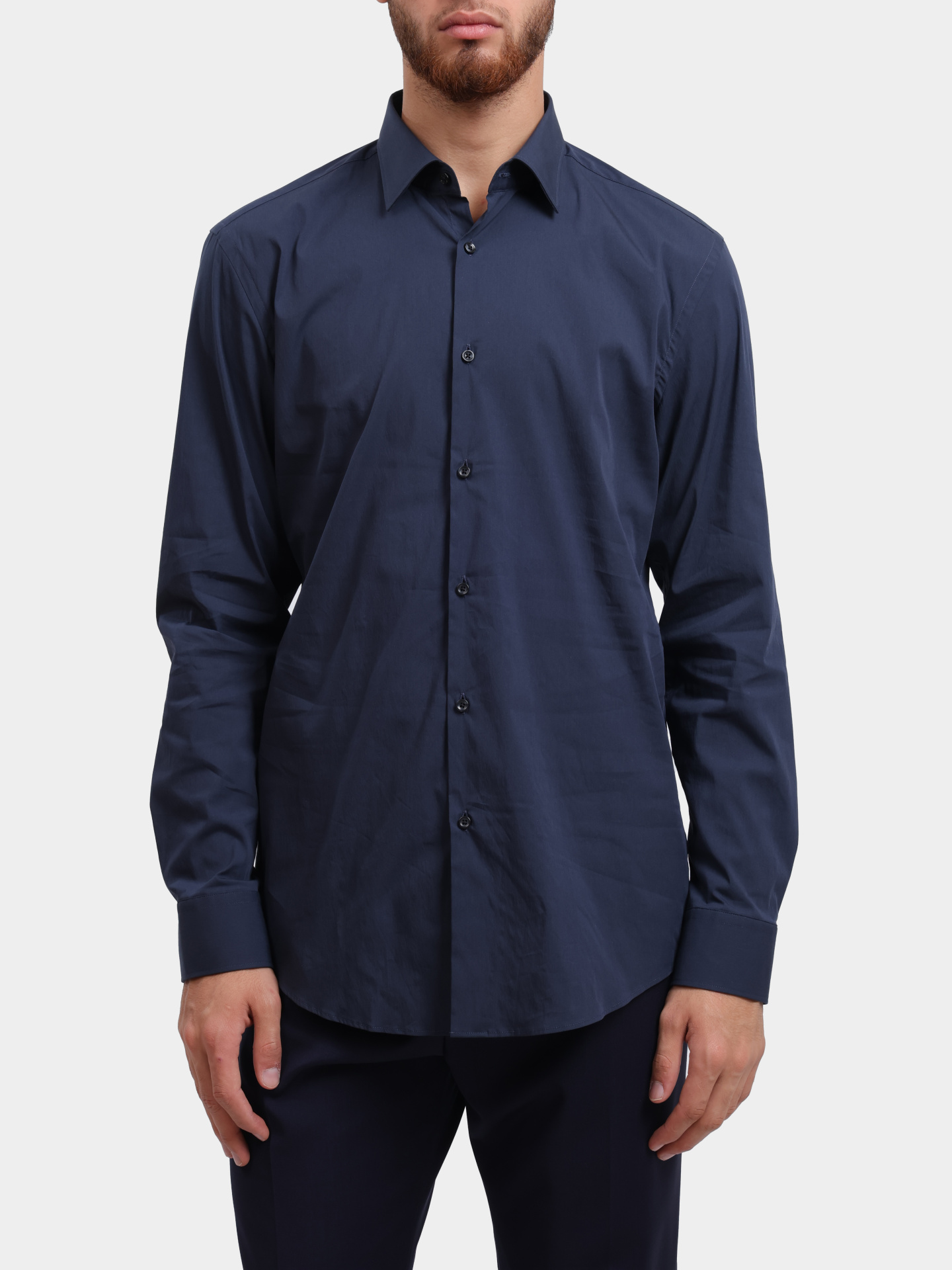 Рубашка Hugo 50484023 413 темно-синяя мужская — купить в интернет-магазине Verdistore