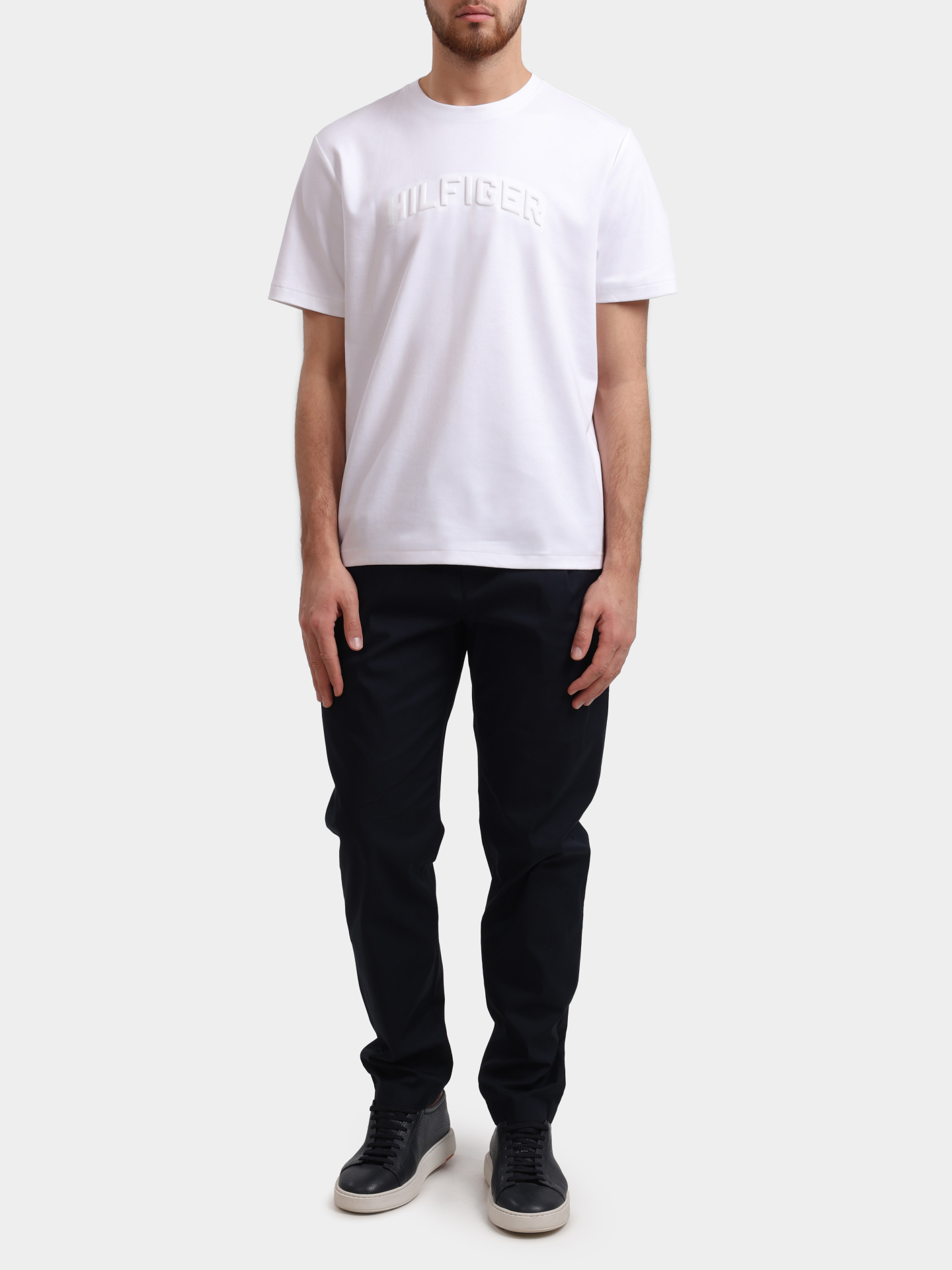 Футболка Tommy Hilfiger MW0MW39366 белая мужская — купить в интернет-магазине Verdistore