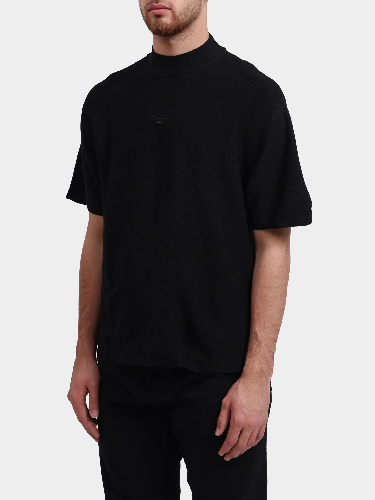 Футболка Emporio Armani EM003119 AF18287 UC001 черная мужская — купить в интернет-магазине Verdistore
