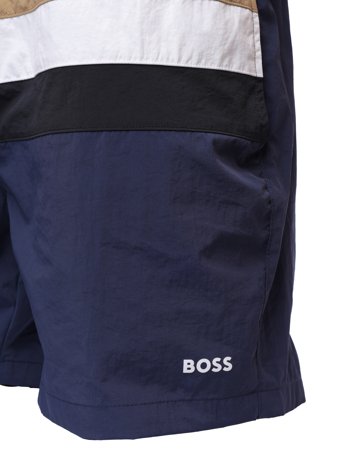 Шорты пляжные Boss 50539210 413 темно-синие мужские с полосами — купить в интернет-магазине Verdistore