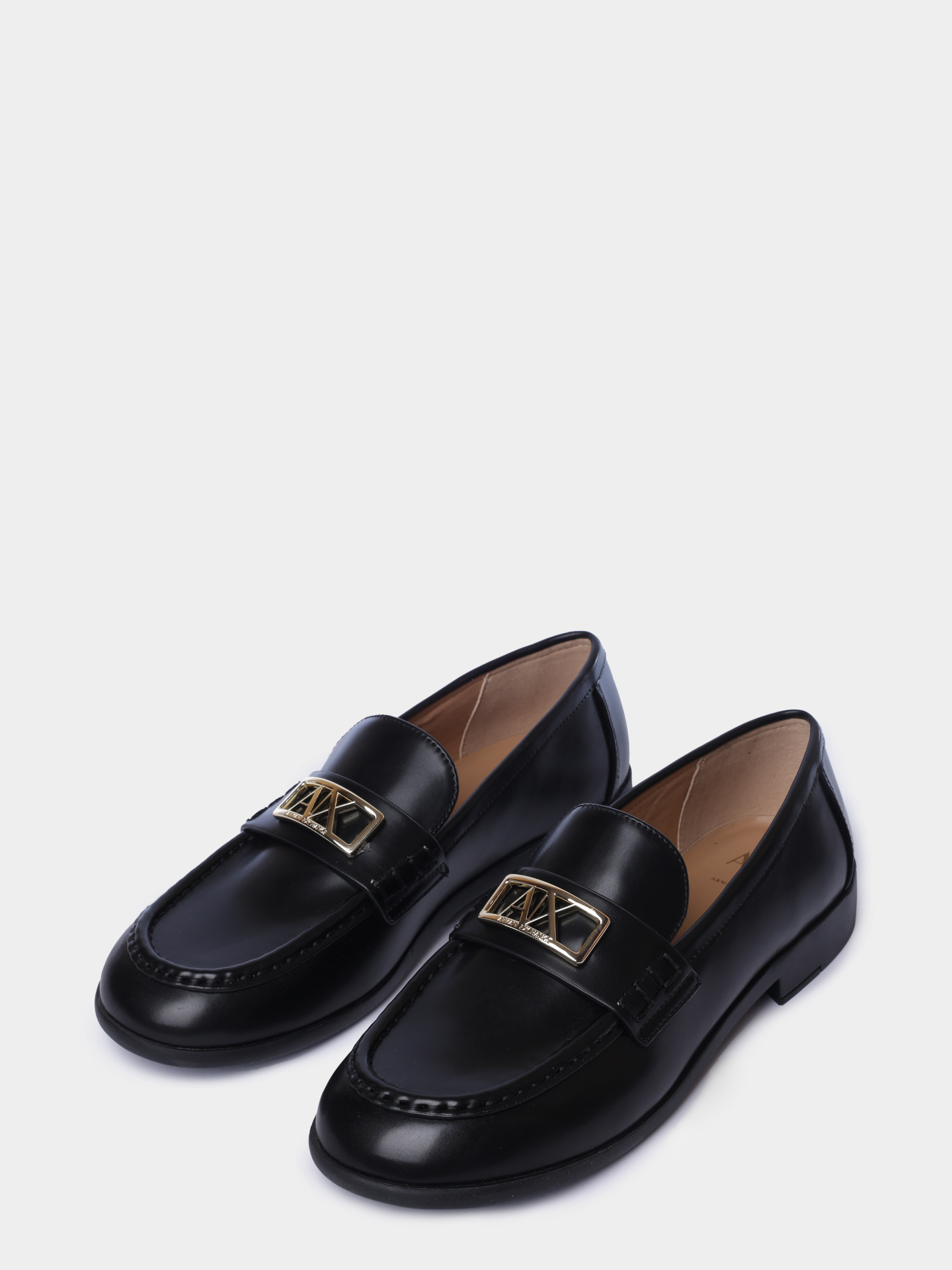 Лоферы Armani Exchange XW002579 AF17474 UC001 черные женские — купить в интернет-магазине Verdistore