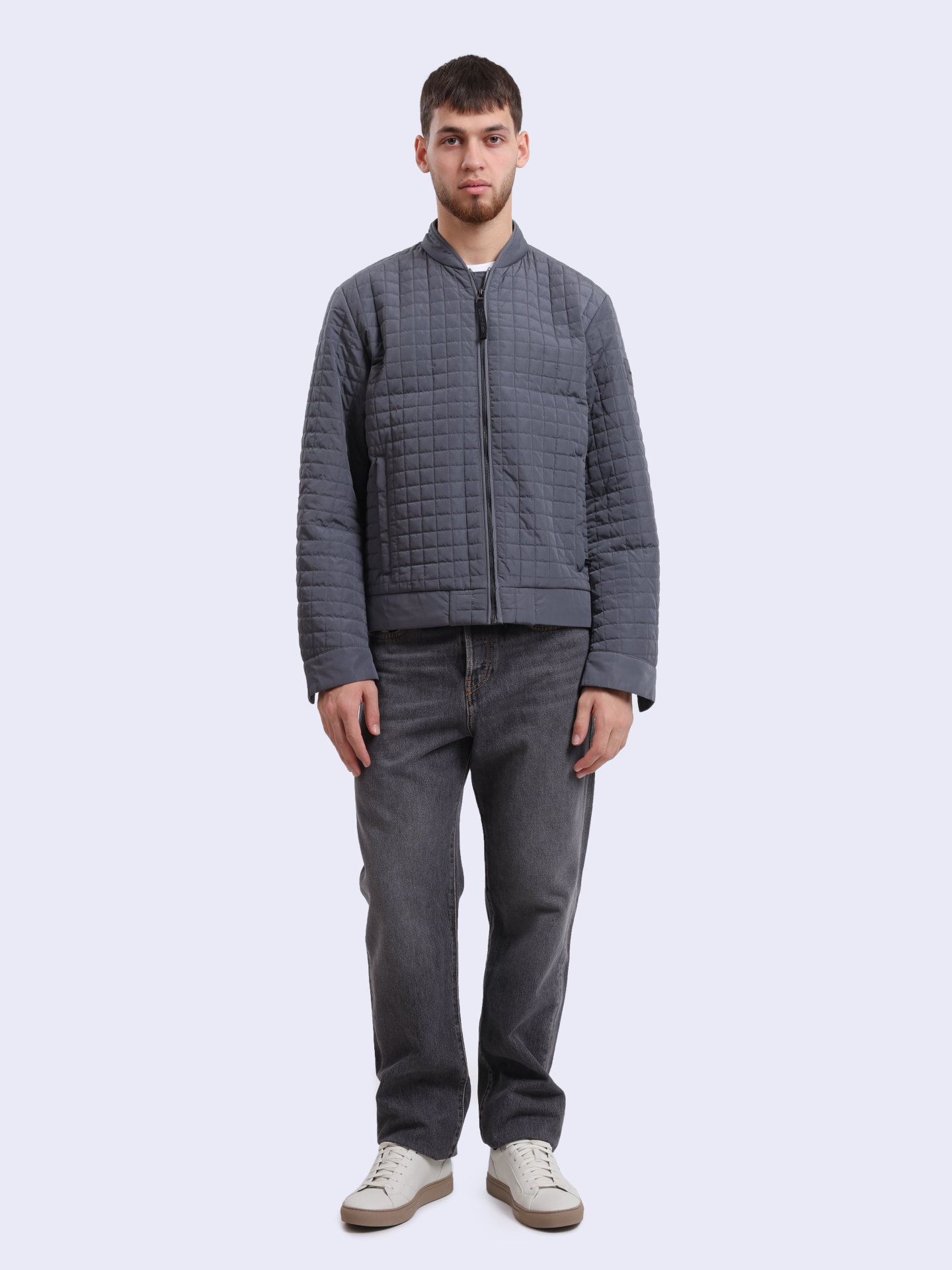 Куртка Calvin Klein K10K113002 PCX серая мужская — купить в интернет-магазине Verdistore