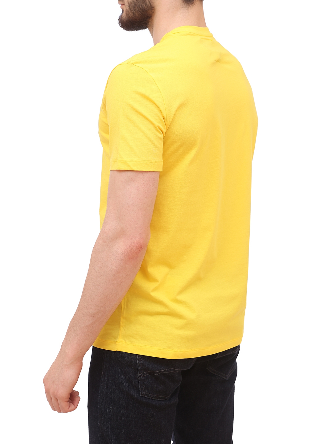 Футболка Armani Exchange 8NZTPA ZJH4Z 1620 желтая мужская с логотипом — купить в интернет-магазине Verdistore