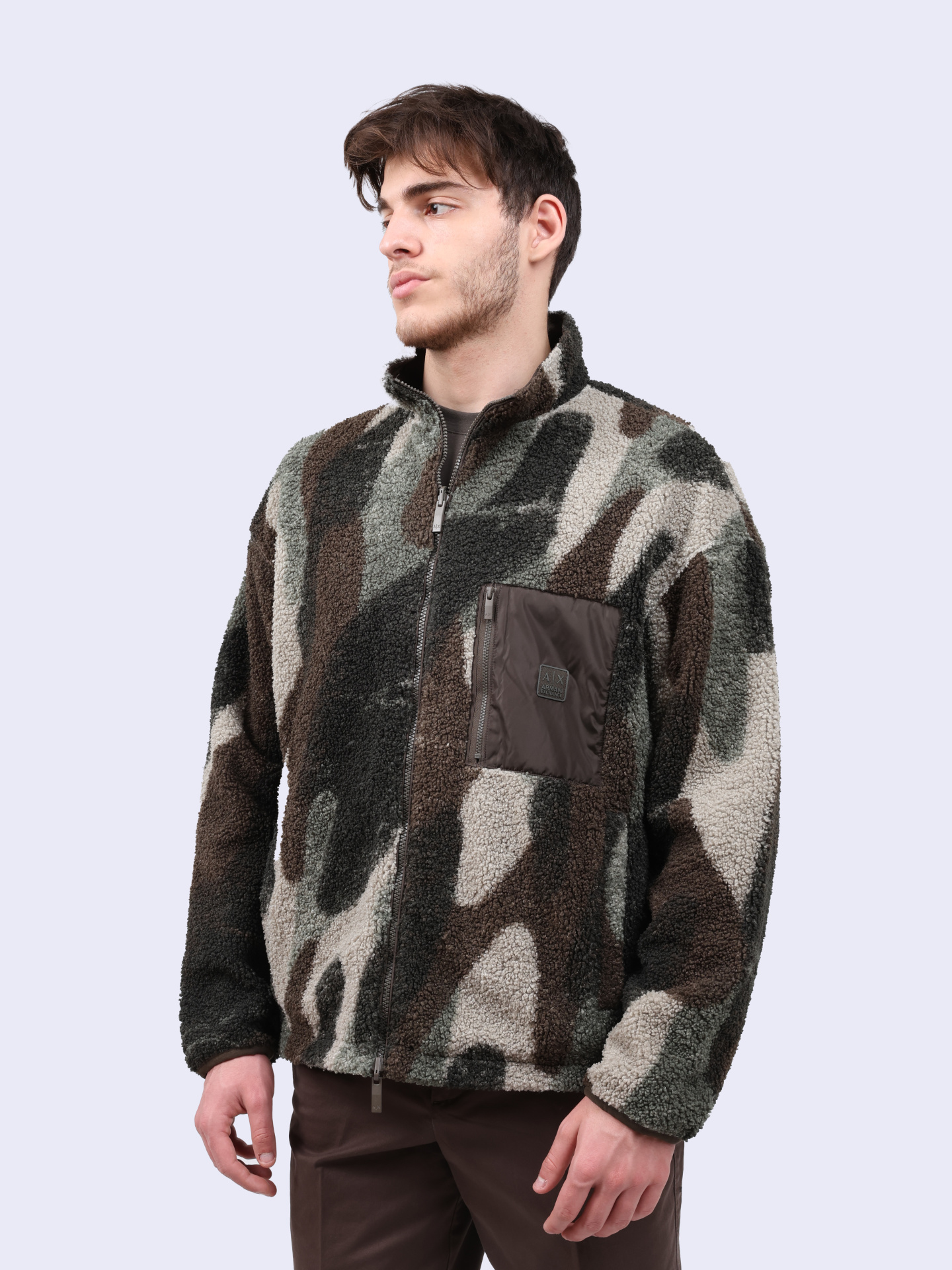 Куртка Armani Exchange 6DZBHA ZJNGZ 5815 флисовая мужская — купить в интернет-магазине Verdistore