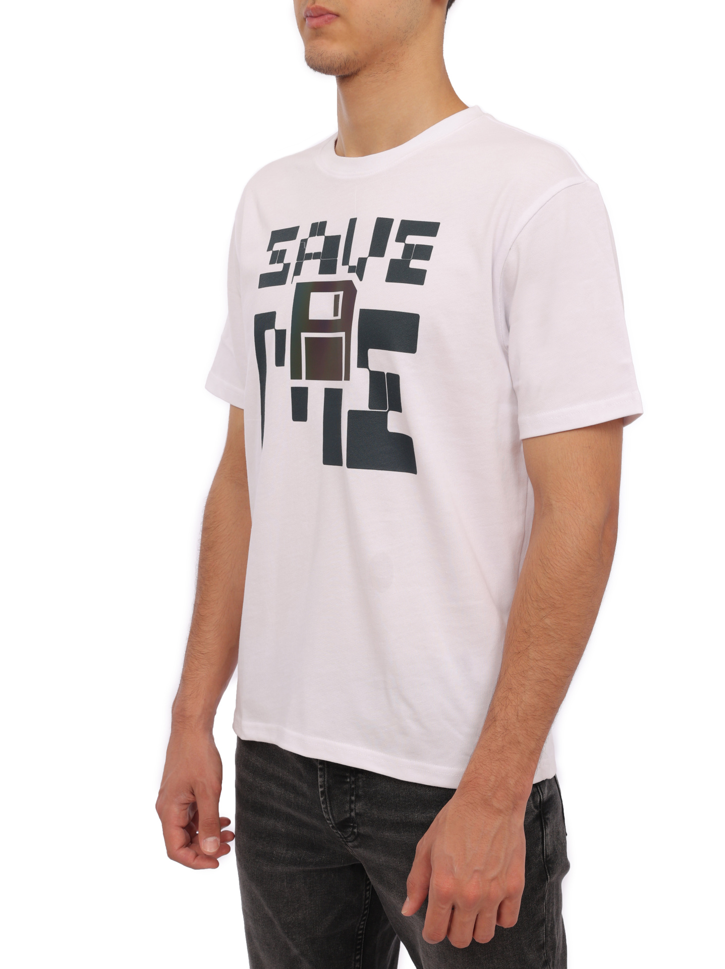 Футболка Boss 50499459 100 белая мужская с принтом — купить в интернет-магазине Verdistore