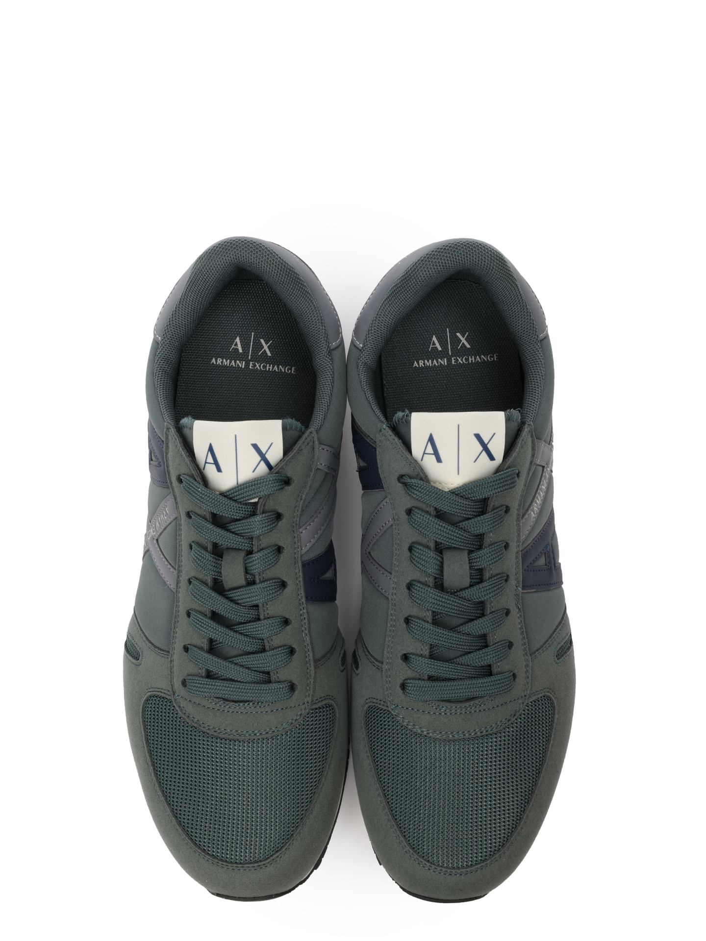 Кроссовки Armani Exchange XUX017 XCC68 T156 текстильные мужские с логотипом — купить в интернет-магазине Verdistore