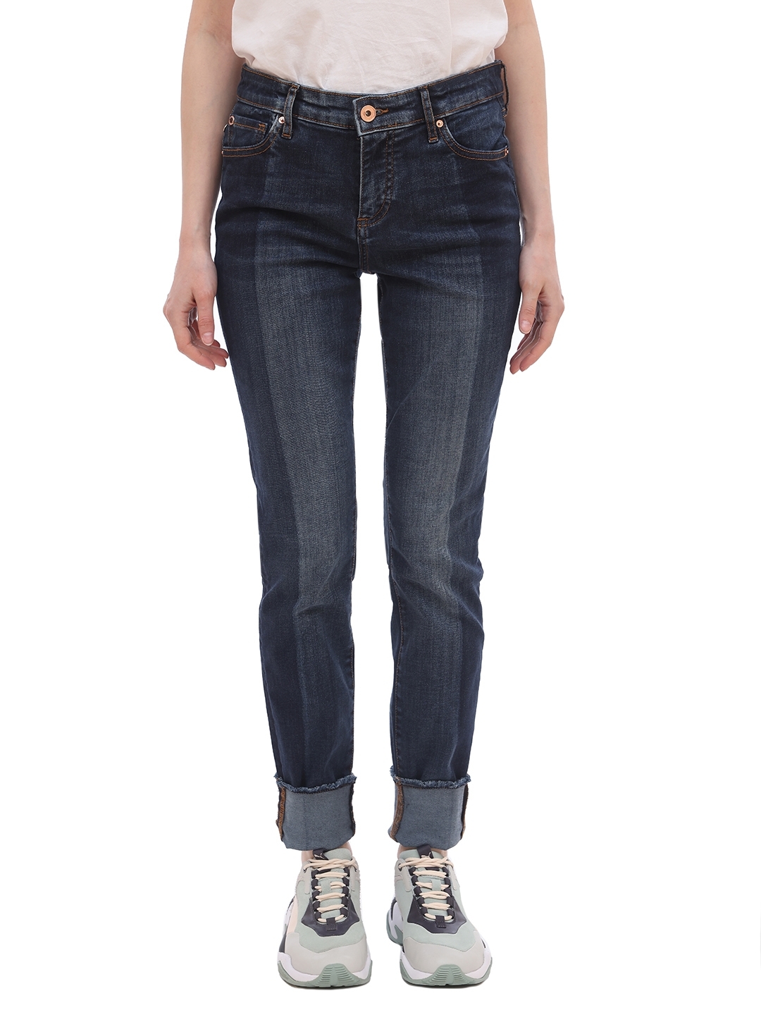 Джинсы Armani Exchange 3GYJ01 комбинированные женские — купить в интернет-магазине Verdistore