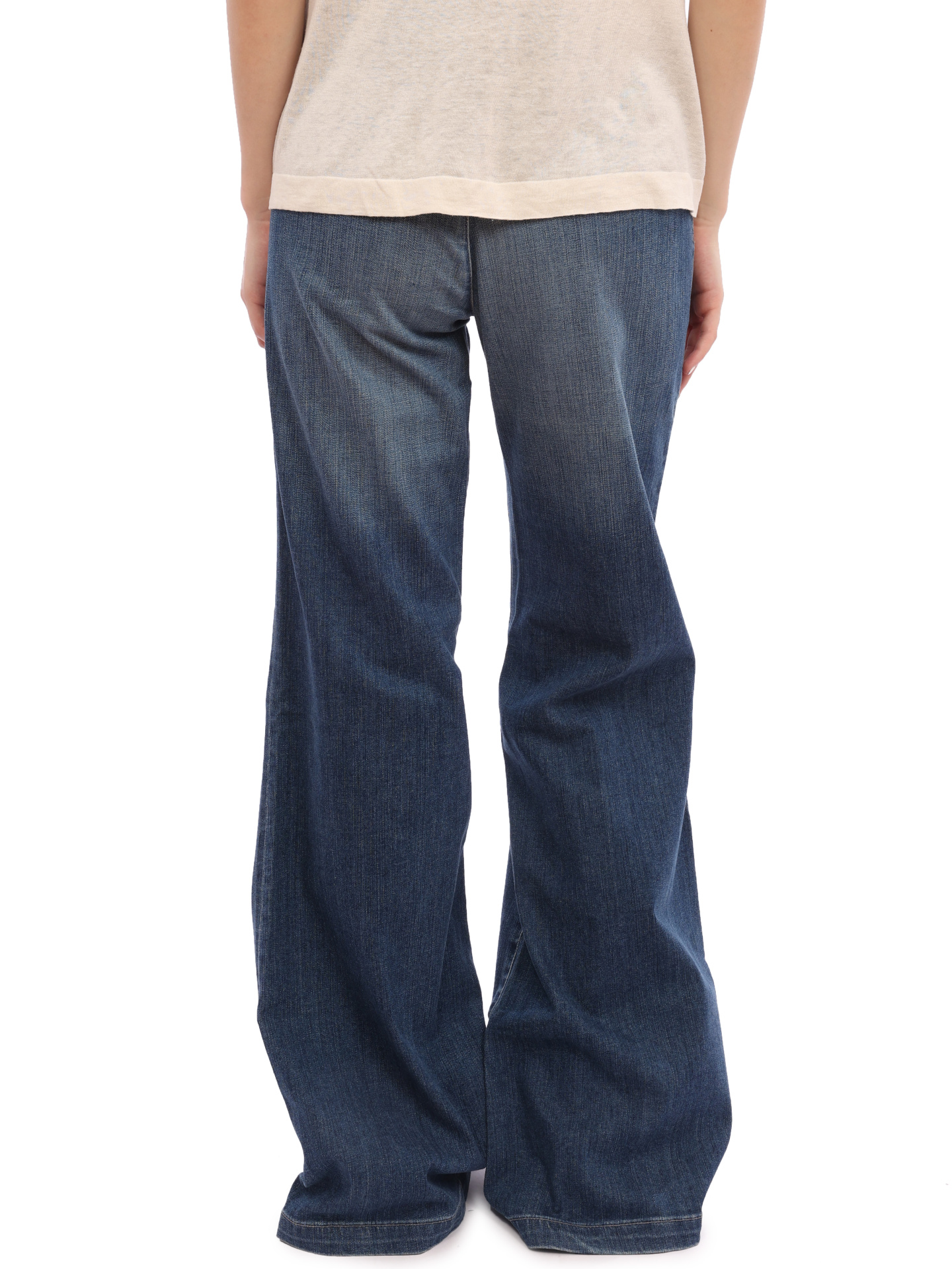 Джинсы AG The Lana PVC 1654 DNU синие женские широкого кроя — купить в интернет-магазине Verdistore