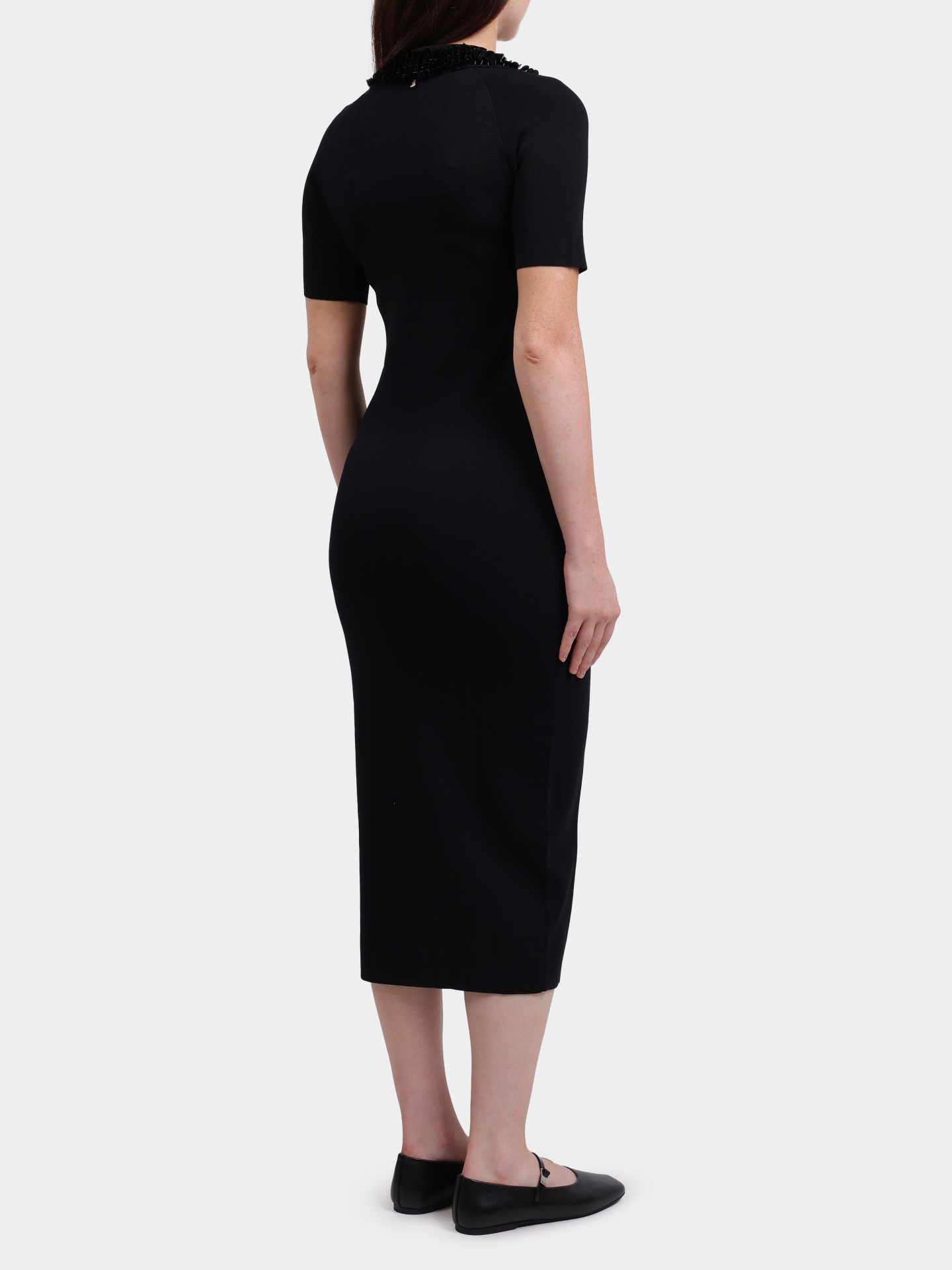 Платье Liu-Jo CF5037 MS55N 22222 черное женское с пайетками — купить в интернет-магазине Verdistore