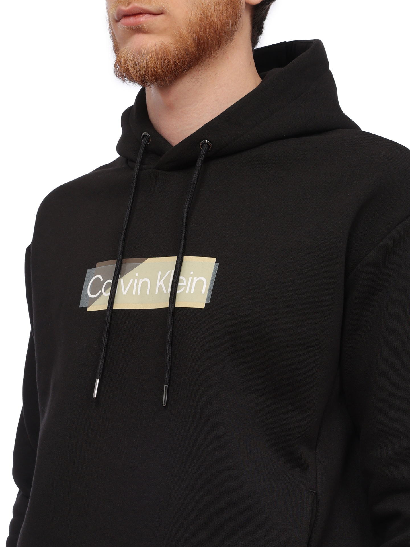 Худи Calvin Klein K10K111820 черное мужское с логотипом — купить в интернет-магазине Verdistore