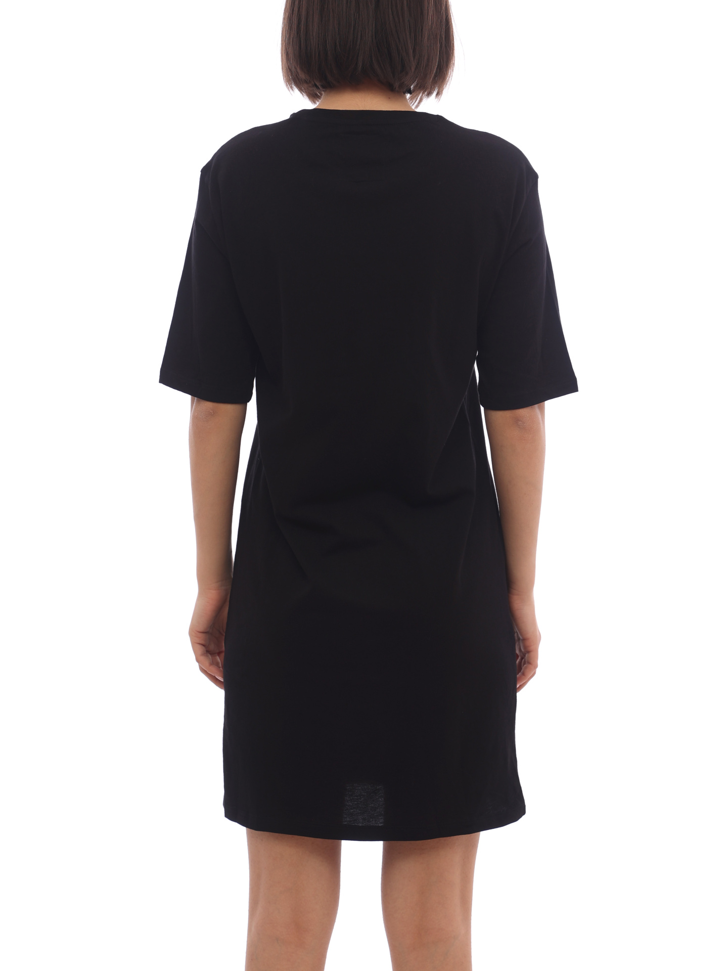 Платье Armani Exchange 8NYACX YJG3Z 1200 черное женское из хлопка — купить в интернет-магазине Verdistore