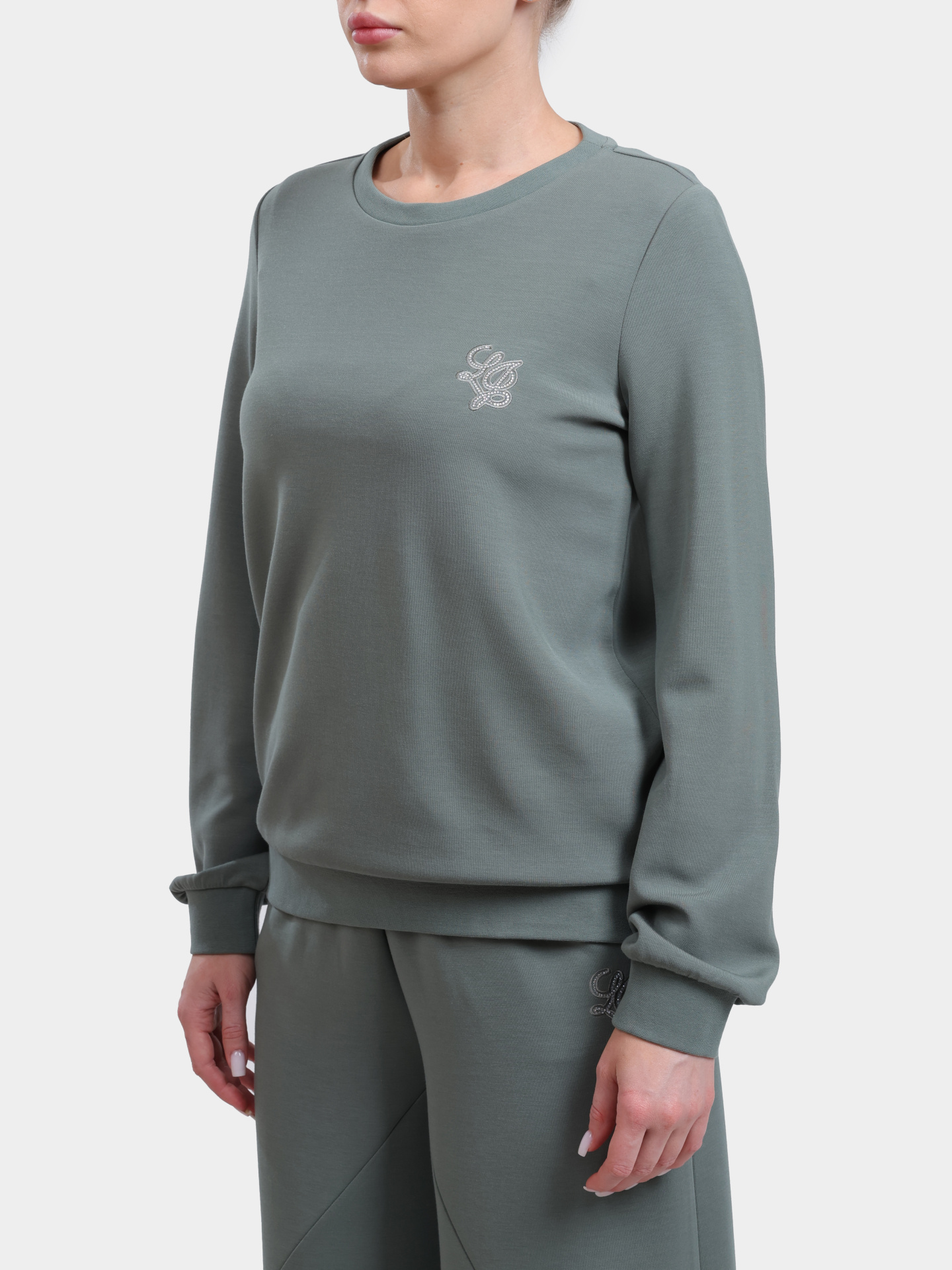 Свитшот Liu-Jo TA6078 JS869 76009 зеленый женский — купить в интернет-магазине Verdistore