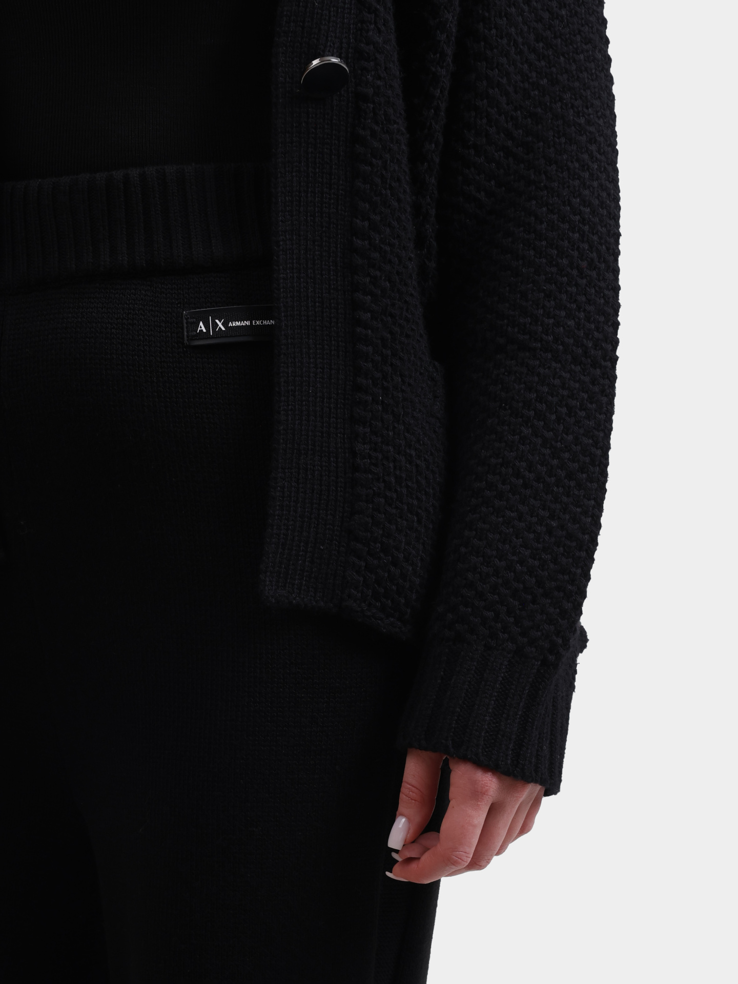 Брюки Armani Exchange XW000769 AF13774 UC001 черные женские — купить в интернет-магазине Verdistore