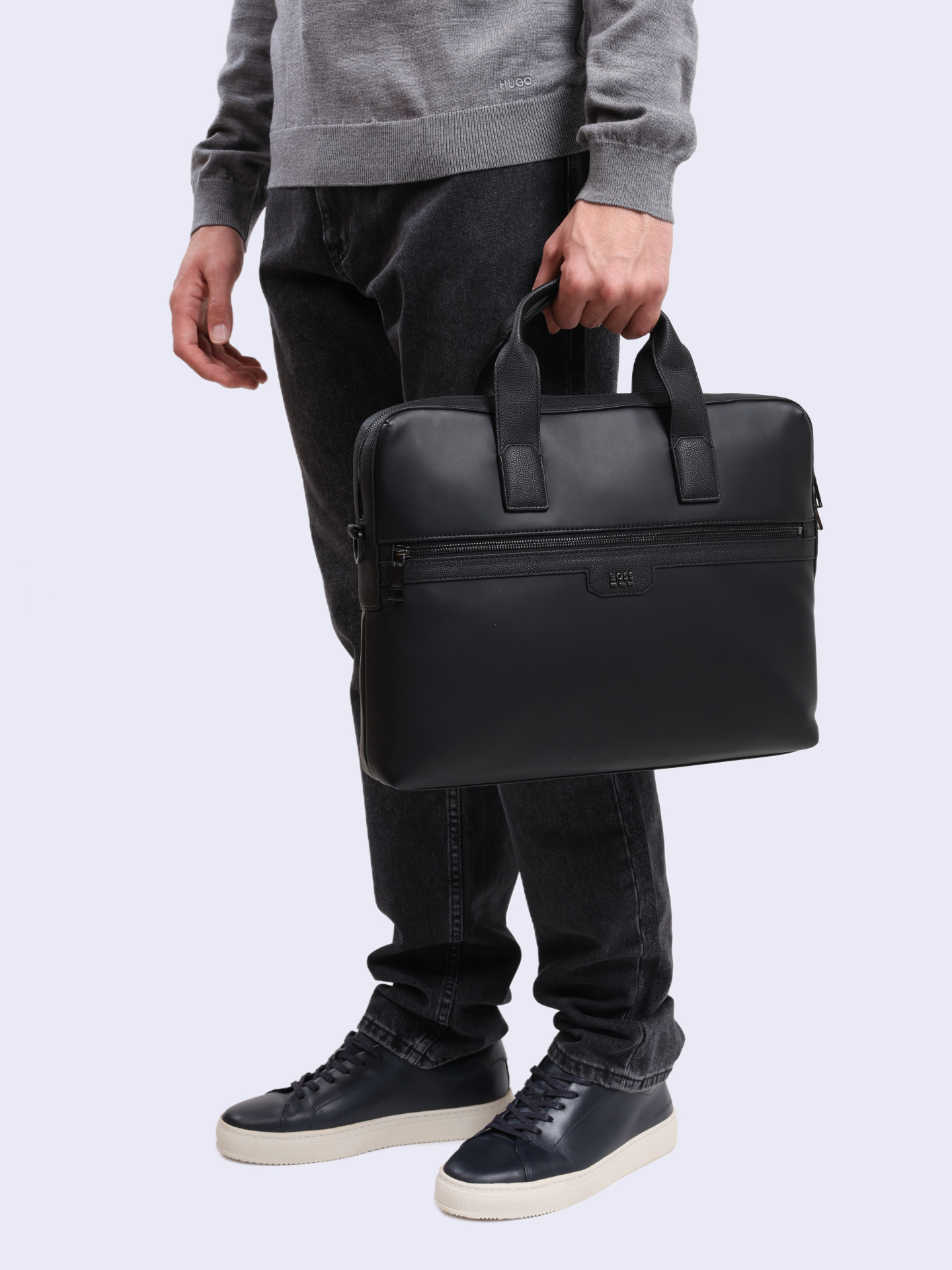 Портфель Boss 50529087 001 черный мужской — купить в интернет-магазине Verdistore