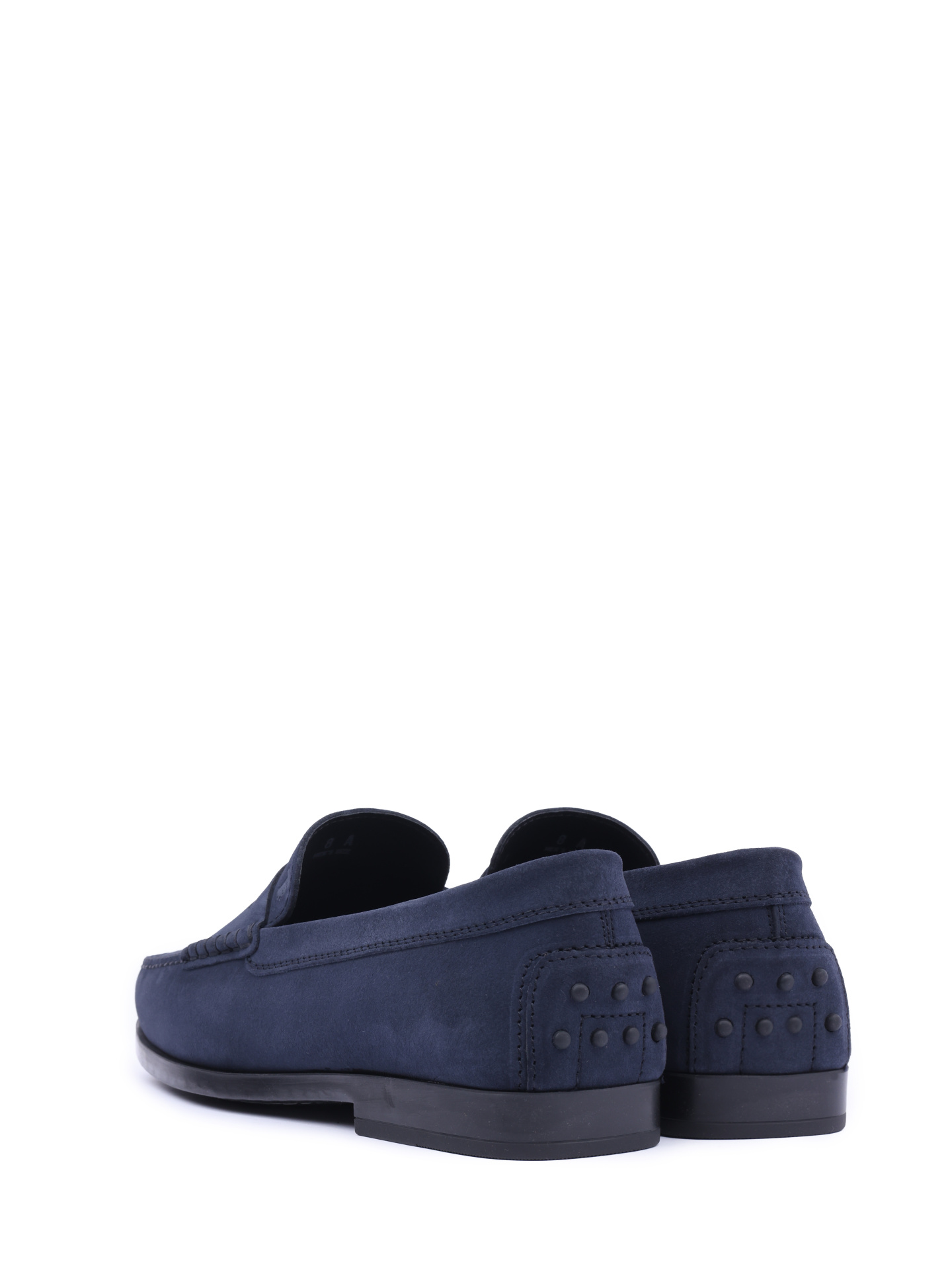 Лоферы темно-синие замшевые на каблуке — купить в интернет-магазине Verdistore